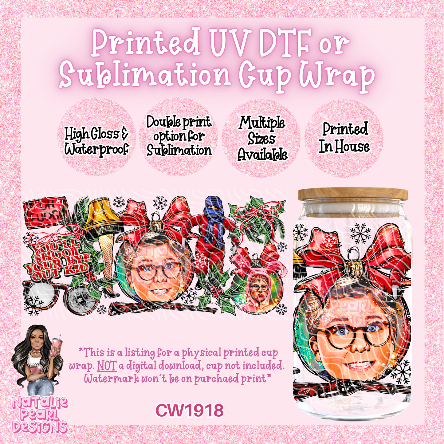 CW1918 UV DTF/SUB Cup Wraps