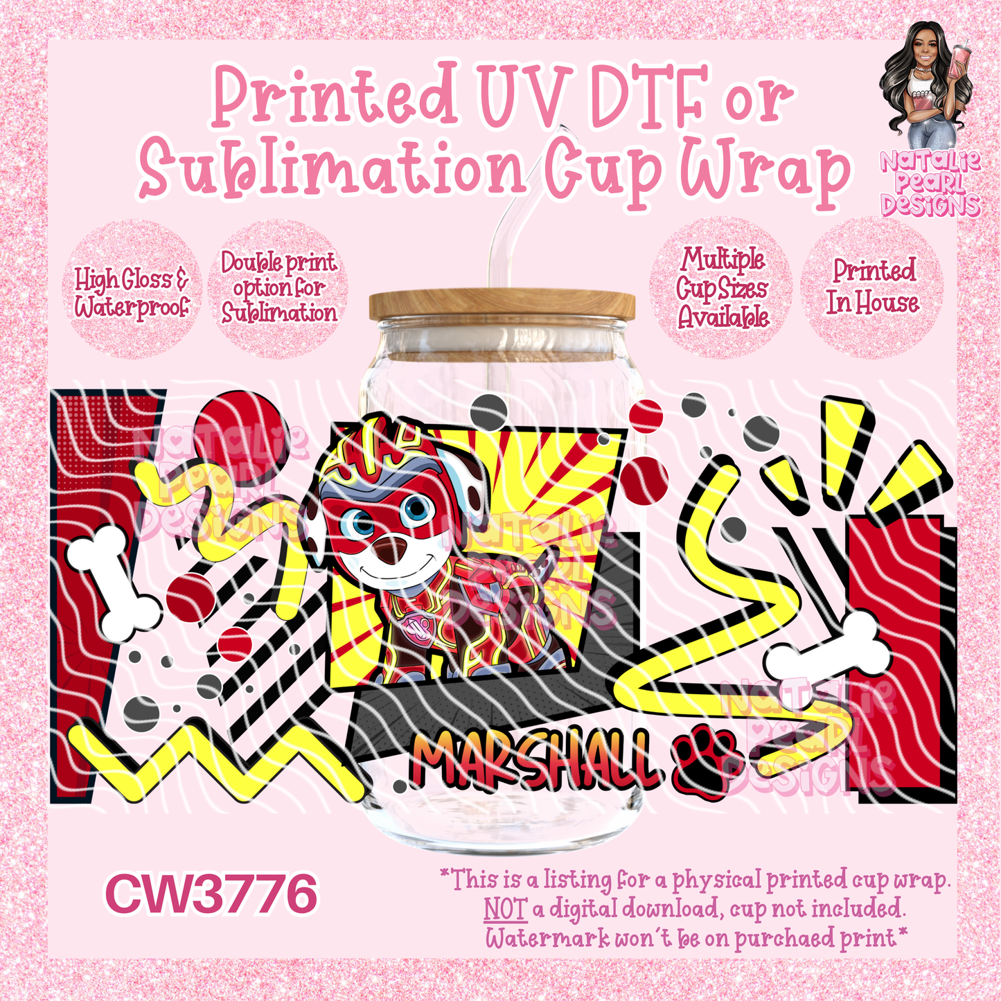 CW3776 UV DTF/SUB Cup Wraps