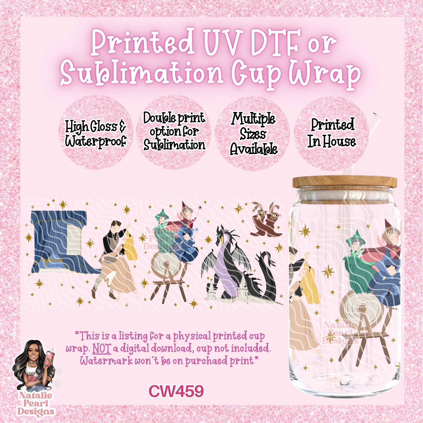 CW459 UV DTF/SUB Cup Wrap