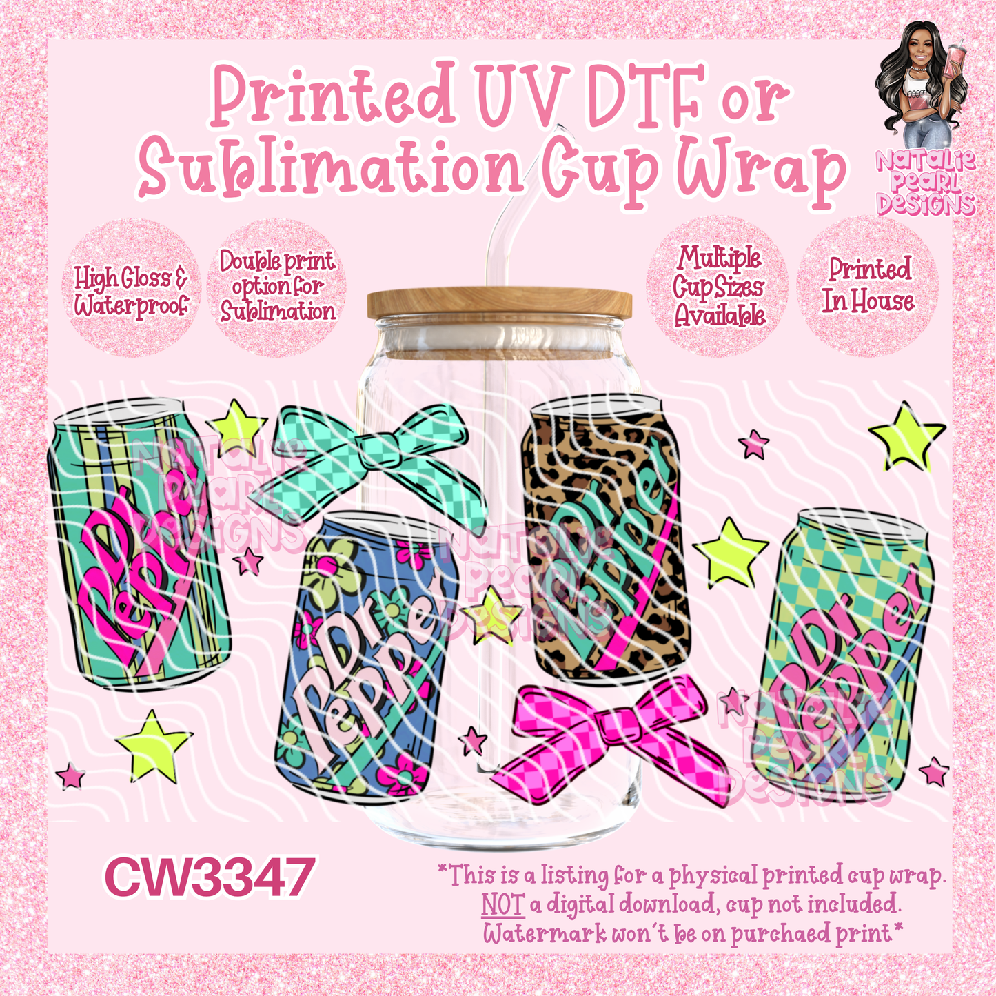 CW3347 UV DTF/SUB Cup Wraps
