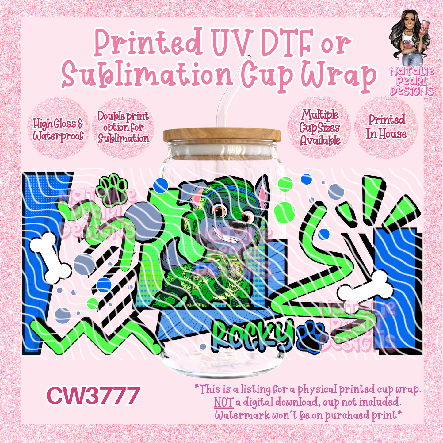 CW3777 UV DTF/SUB Cup Wraps
