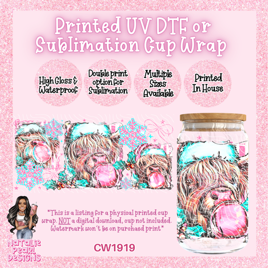 CW1919 UV DTF/SUB Cup Wraps