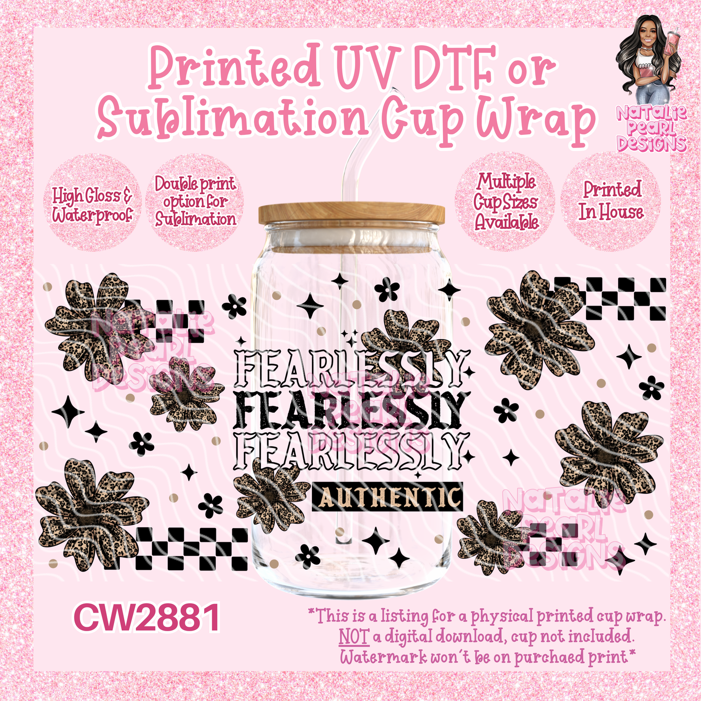 CW2881 UV DTF/SUB Cup Wraps