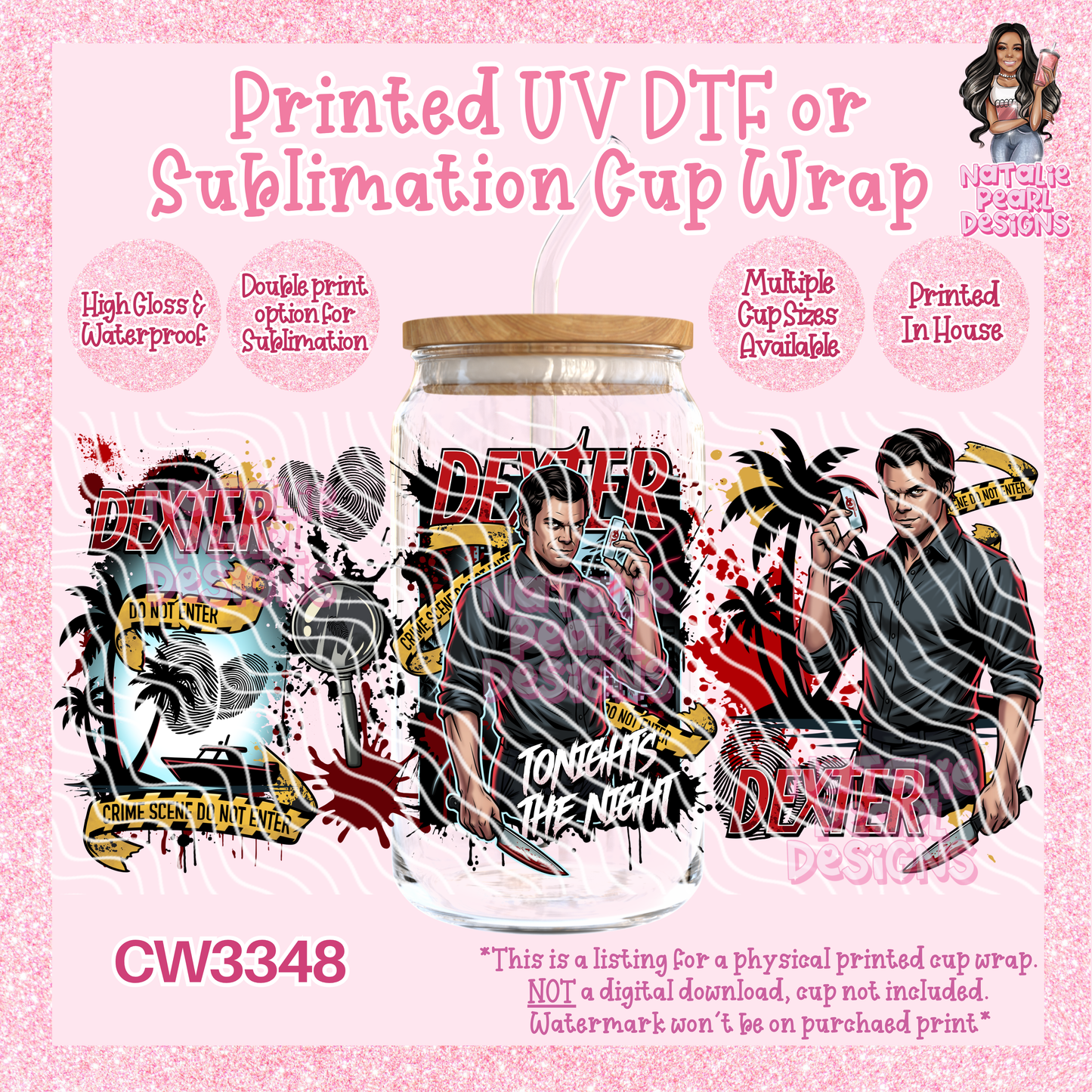 CW3348 UV DTF/SUB Cup Wraps