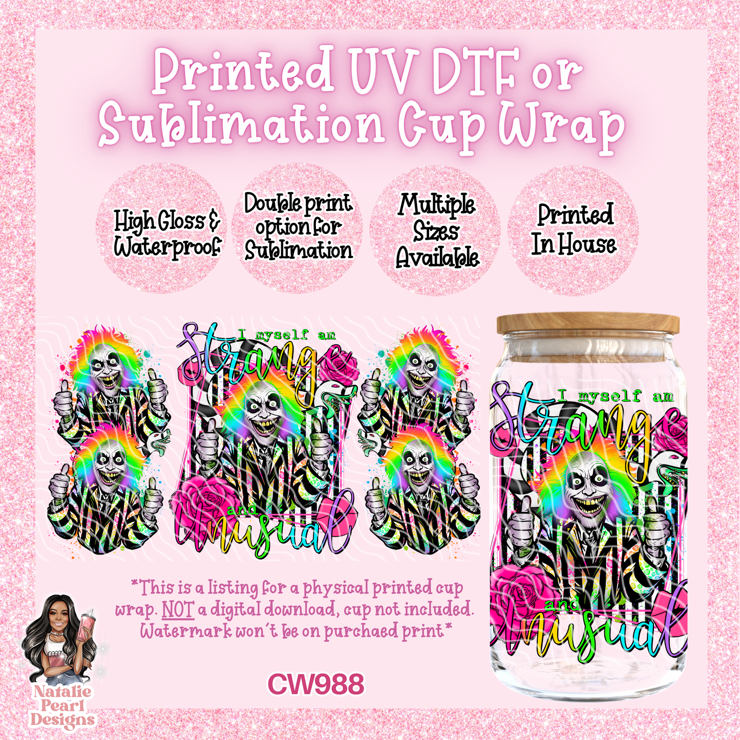 CW988 UV DTF/SUB Cup Wrap
