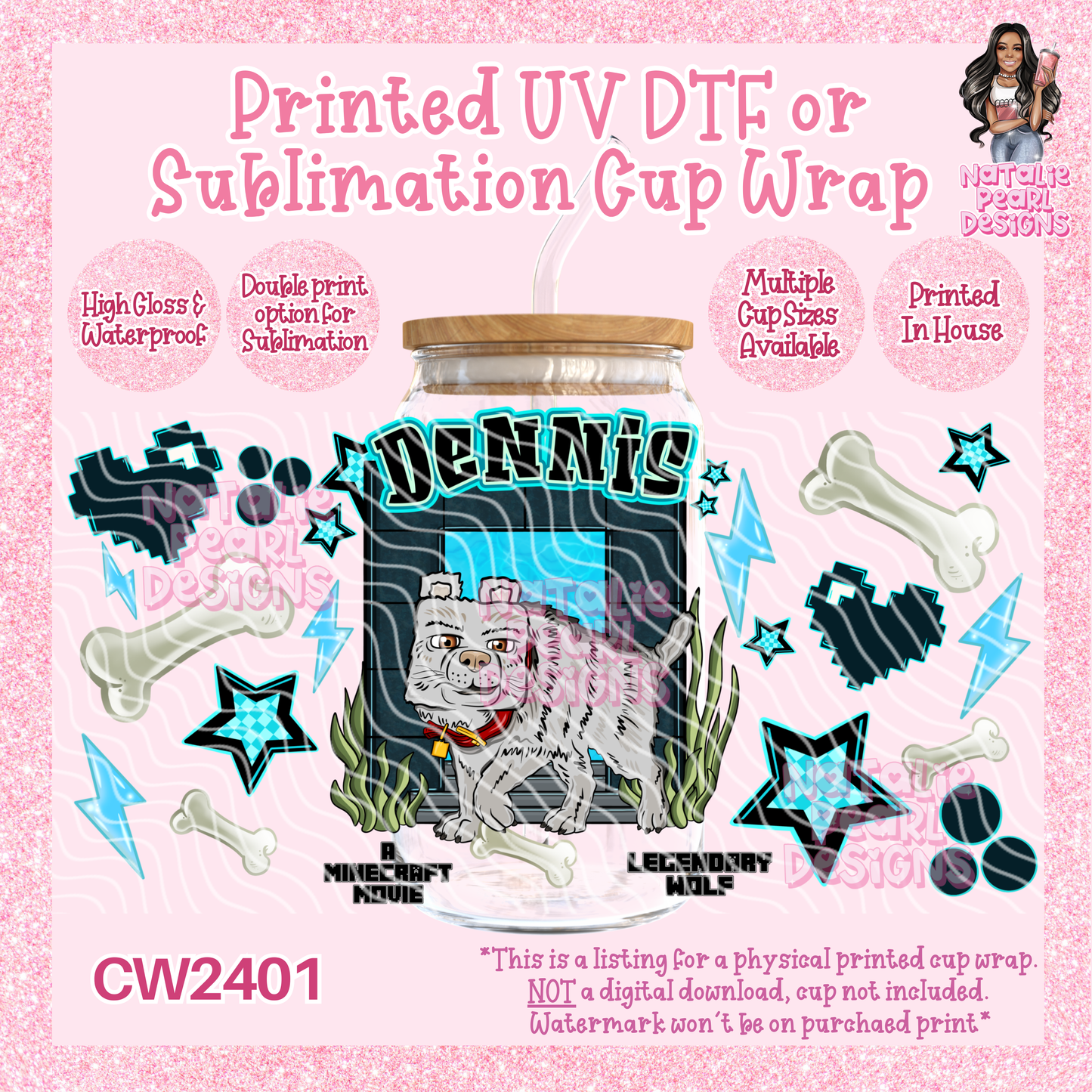 CW2401 UV DTF/SUB Cup Wraps