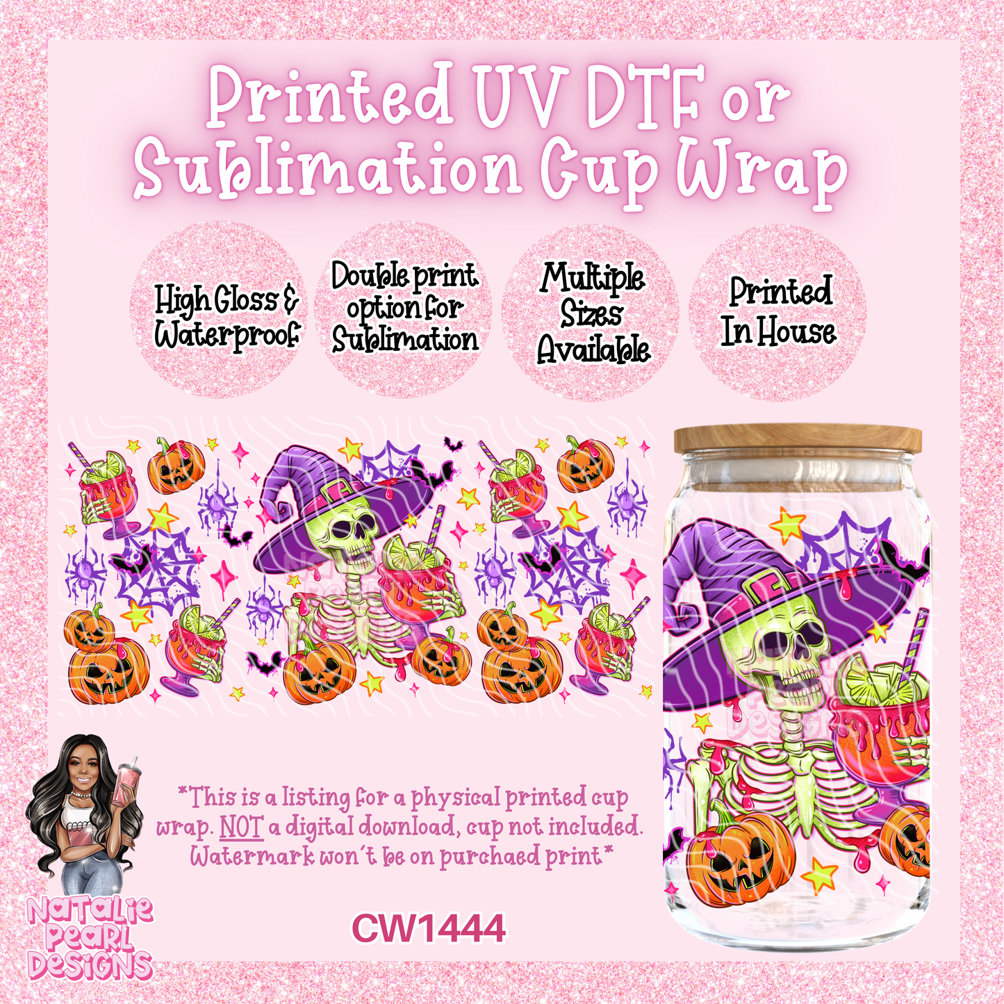 CW1444 UV DTF/SUB Cup Wrap