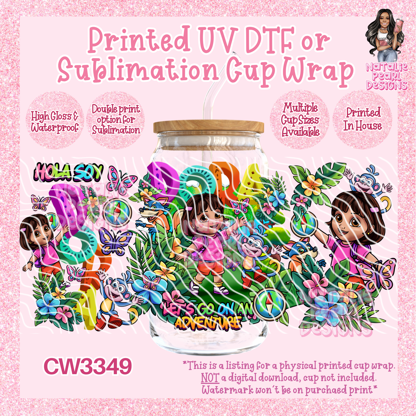 CW3349 UV DTF/SUB Cup Wraps
