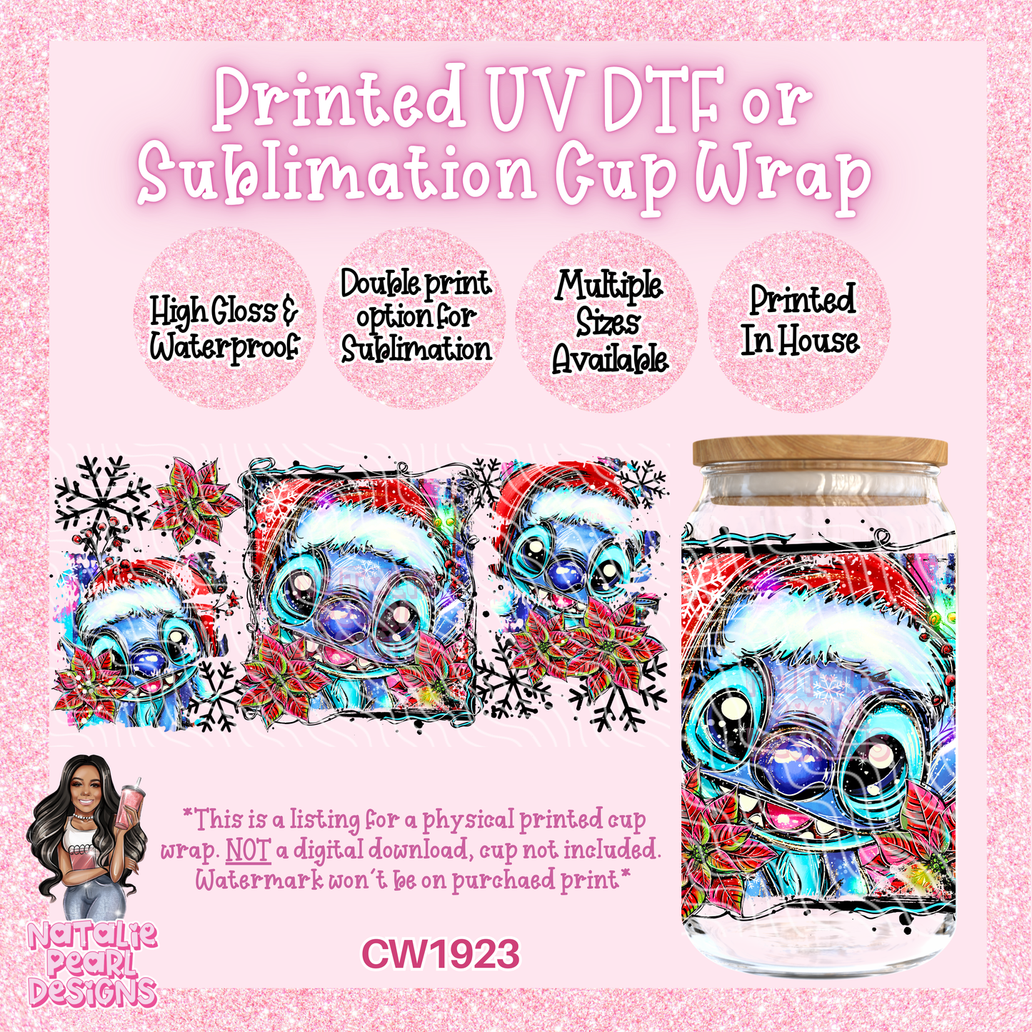 CW1923 UV DTF/SUB Cup Wraps