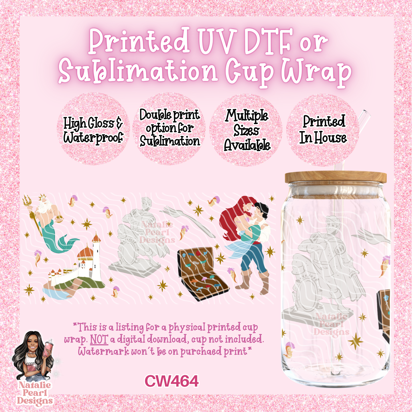 CW464 UV DTF/SUB Cup Wrap