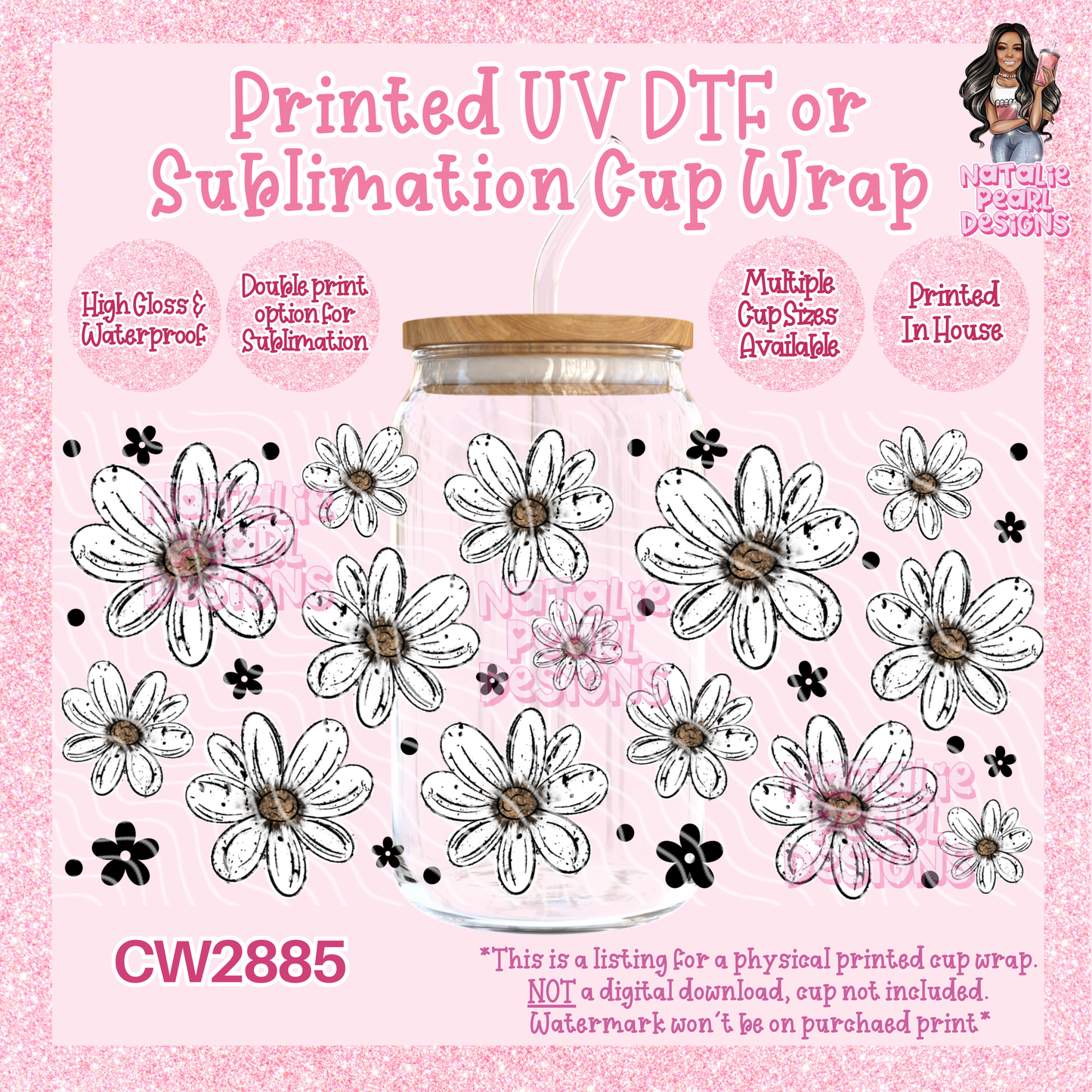 CW2885 UV DTF/SUB Cup Wraps