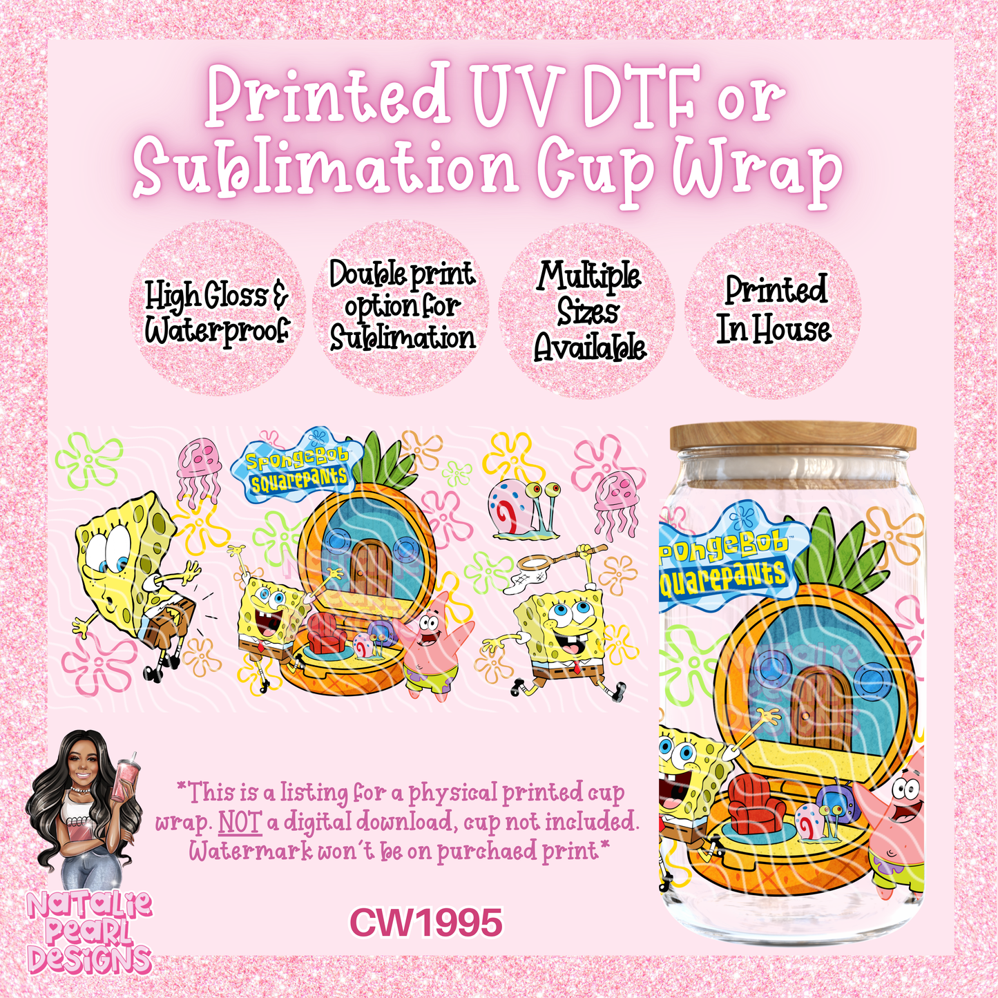 CW1995 UV DTF/SUB Cup Wraps