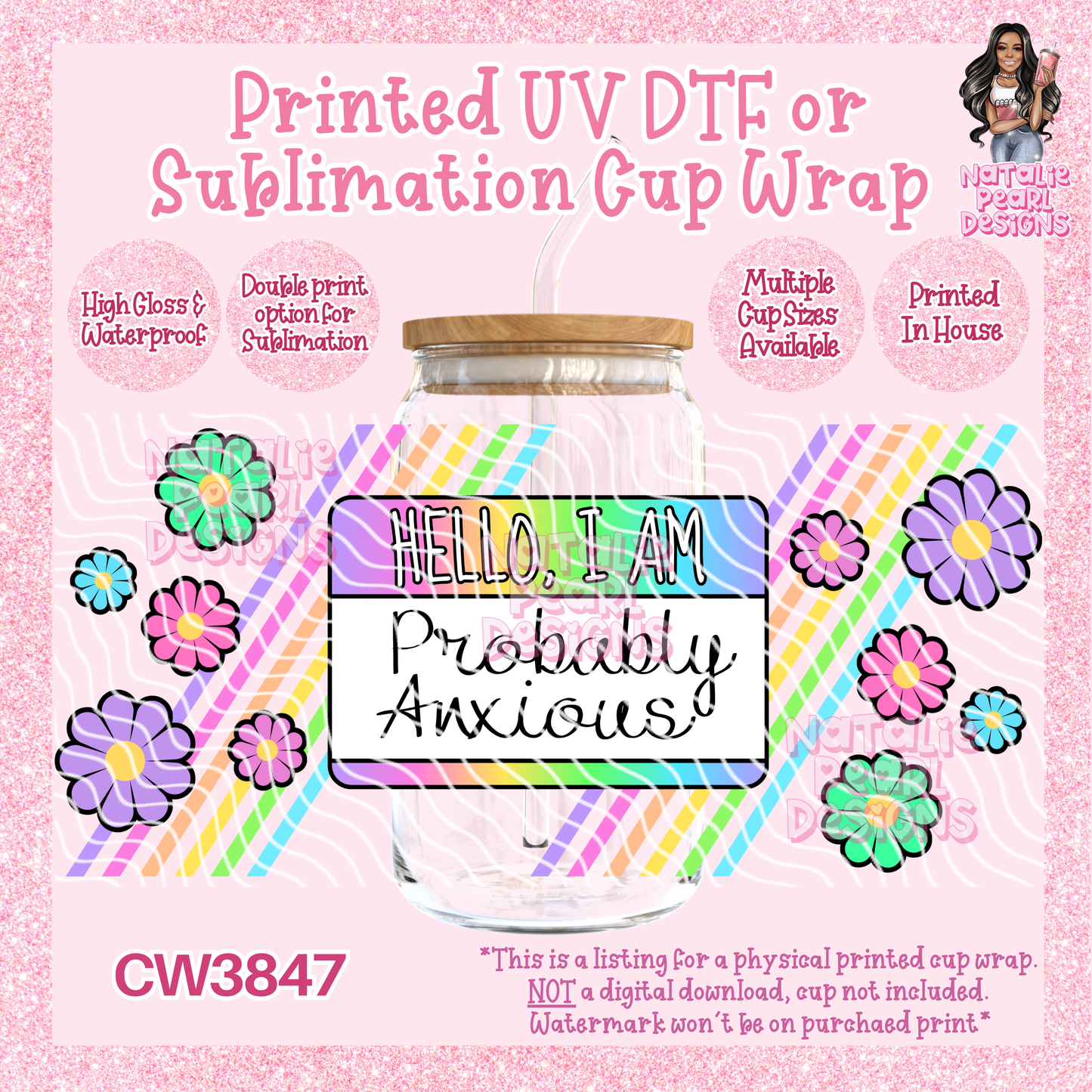 CW3847 UV DTF/SUB Cup Wraps