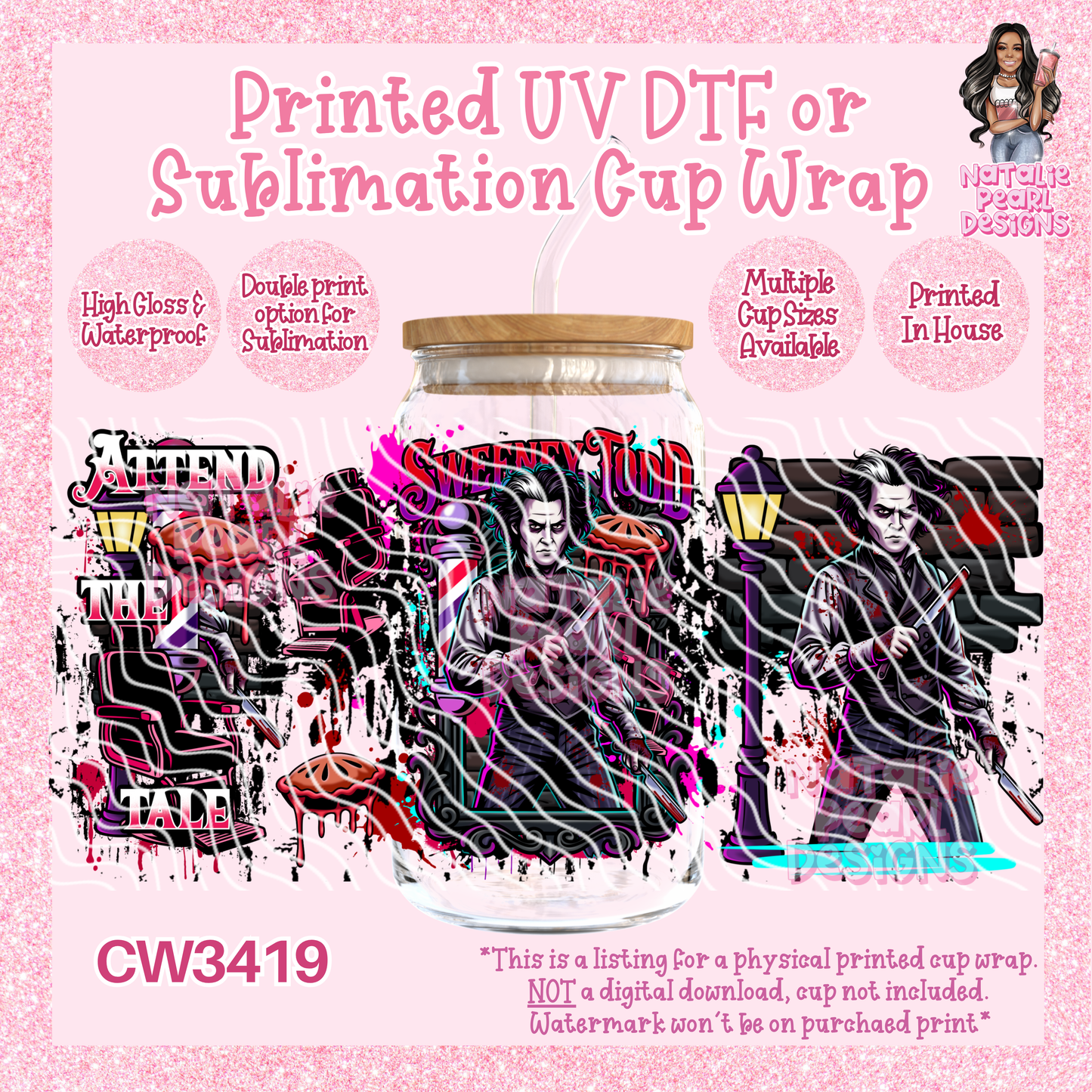 CW3419 UV DTF/SUB Cup Wraps