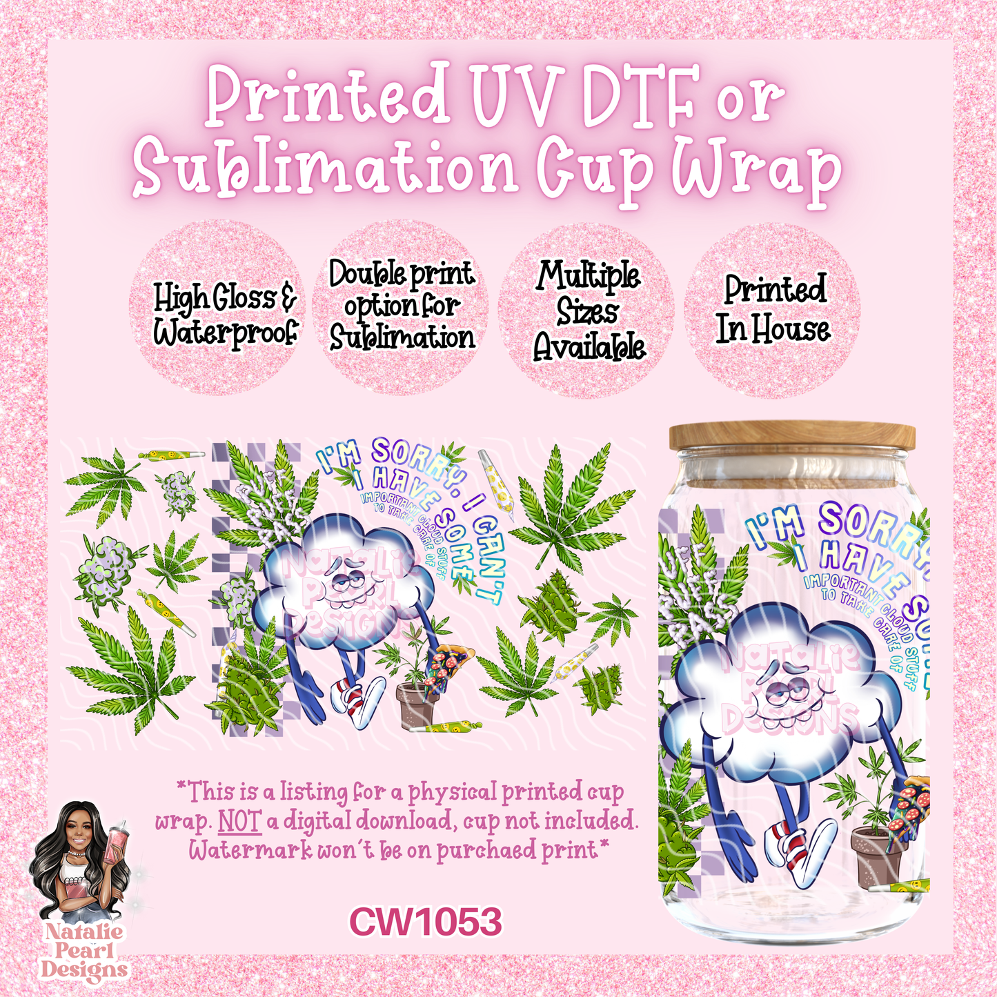 CW1053 UV DTF/SUB Cup Wrap