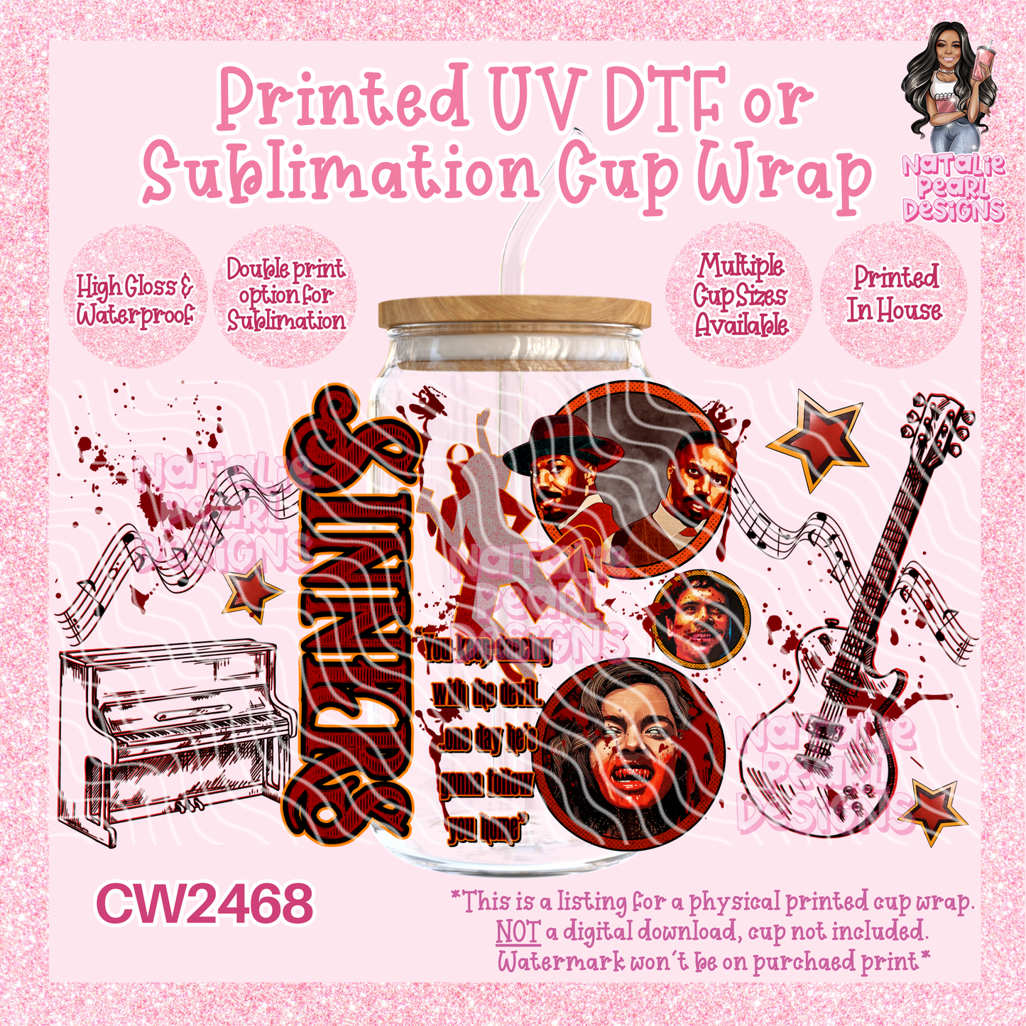 CW2468 UV DTF/SUB Cup Wraps