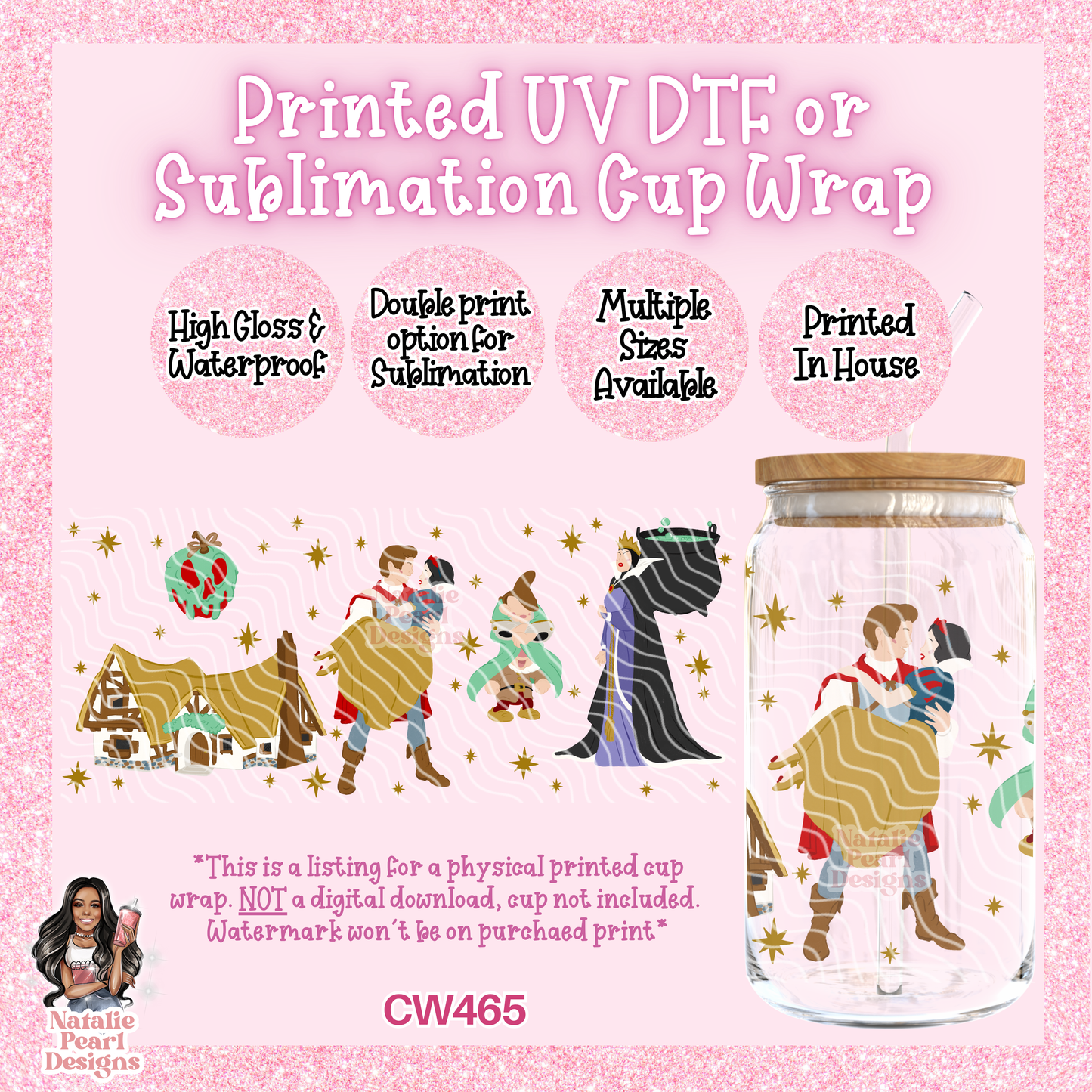 CW465 UV DTF/SUB Cup Wrap