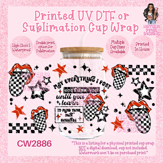 CW2886 UV DTF/SUB Cup Wraps