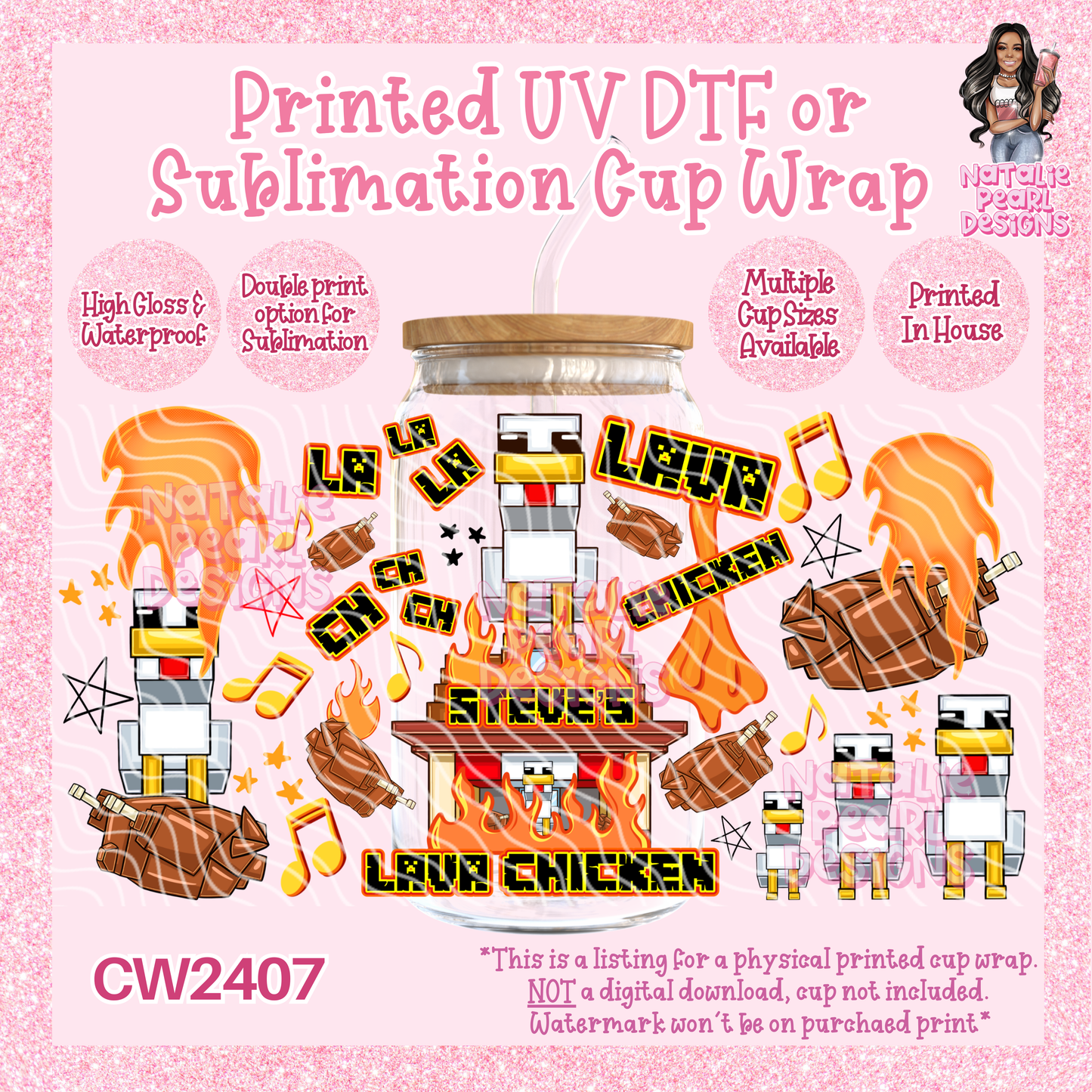 CW2407 UV DTF/SUB Cup Wraps