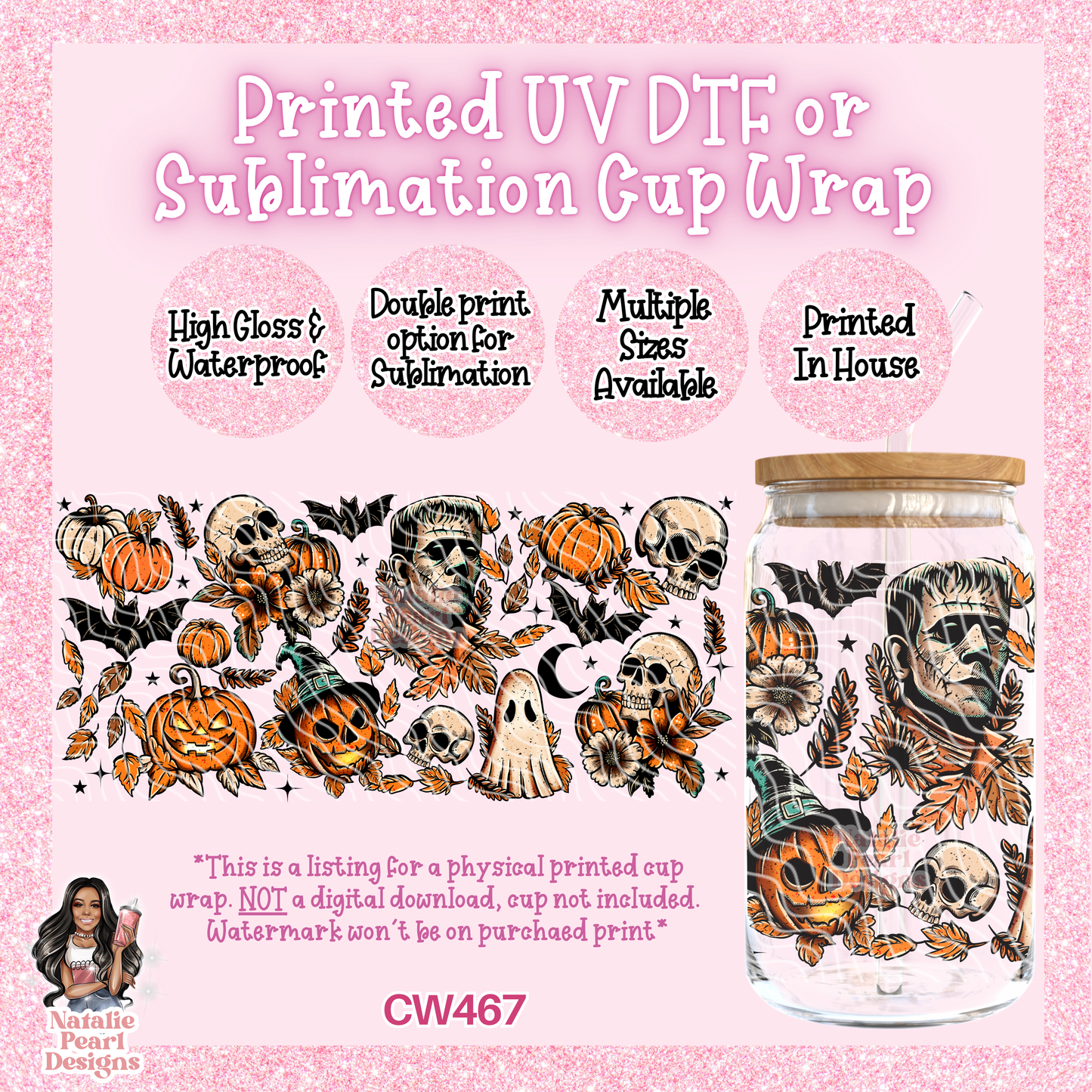 CW467 UV DTF/SUB Cup Wrap
