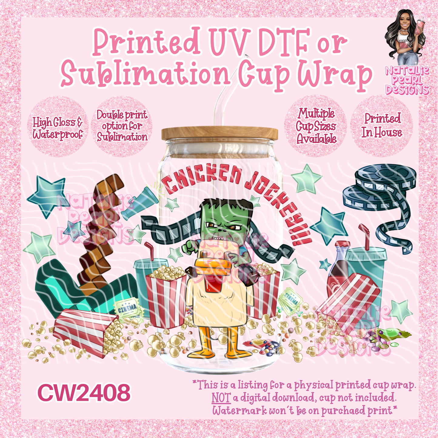 CW2408 UV DTF/SUB Cup Wraps