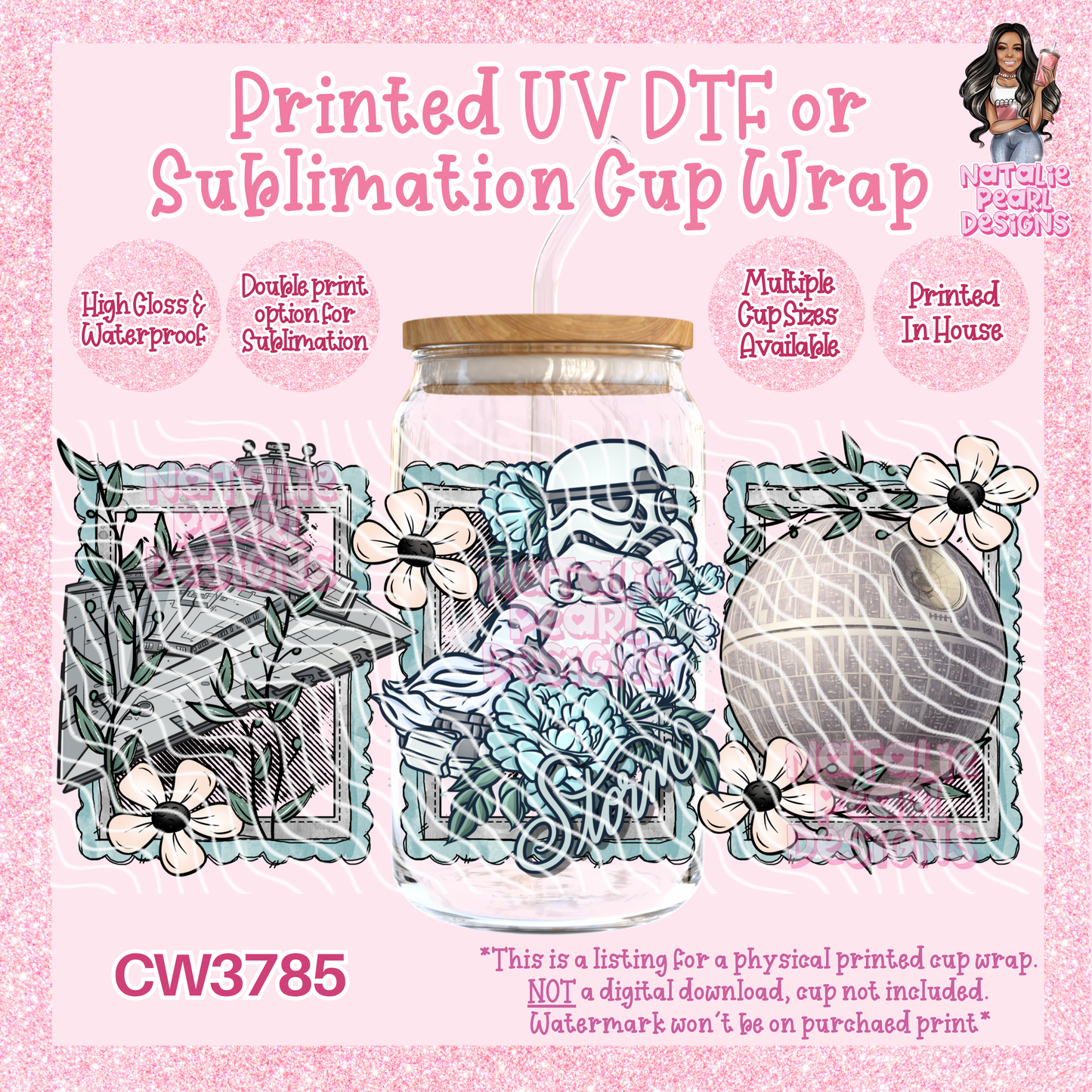 CW3785 UV DTF/SUB Cup Wraps