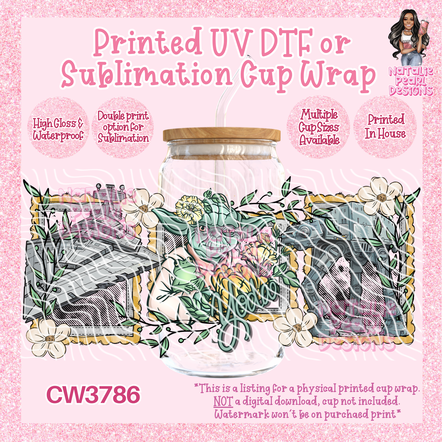 CW3786 UV DTF/SUB Cup Wraps