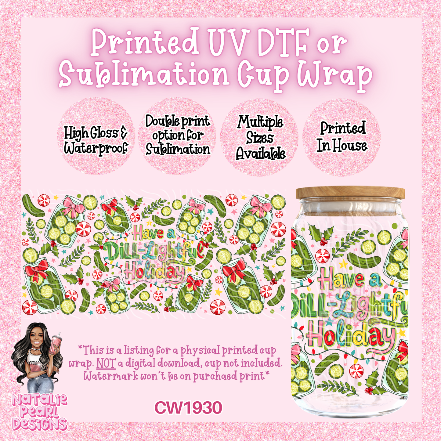 CW1930 UV DTF/SUB Cup Wraps