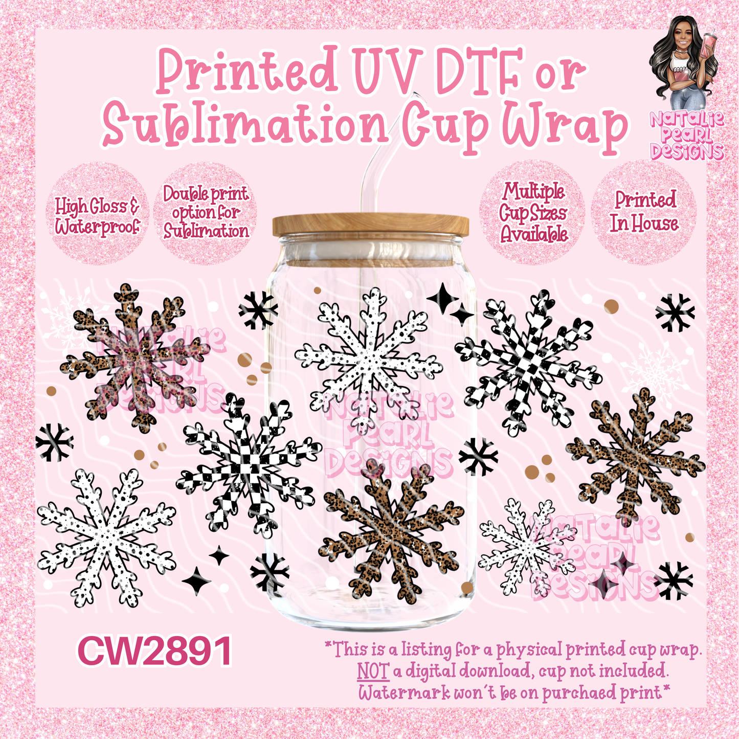 CW2891 UV DTF/SUB Cup Wraps