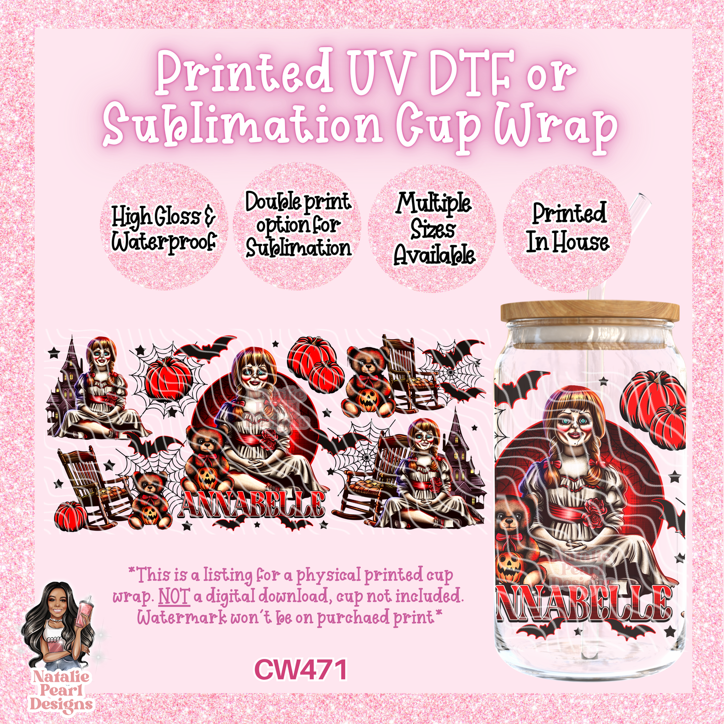 CW471 UV DTF/SUB Cup Wrap