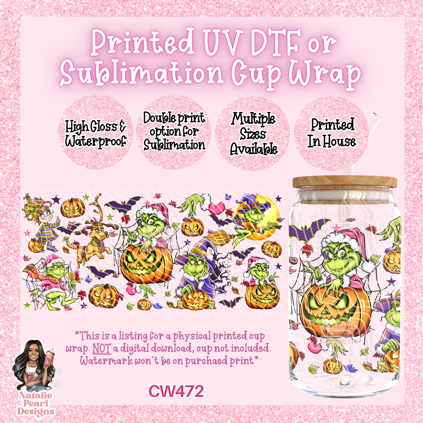 CW472 UV DTF/SUB Cup Wrap