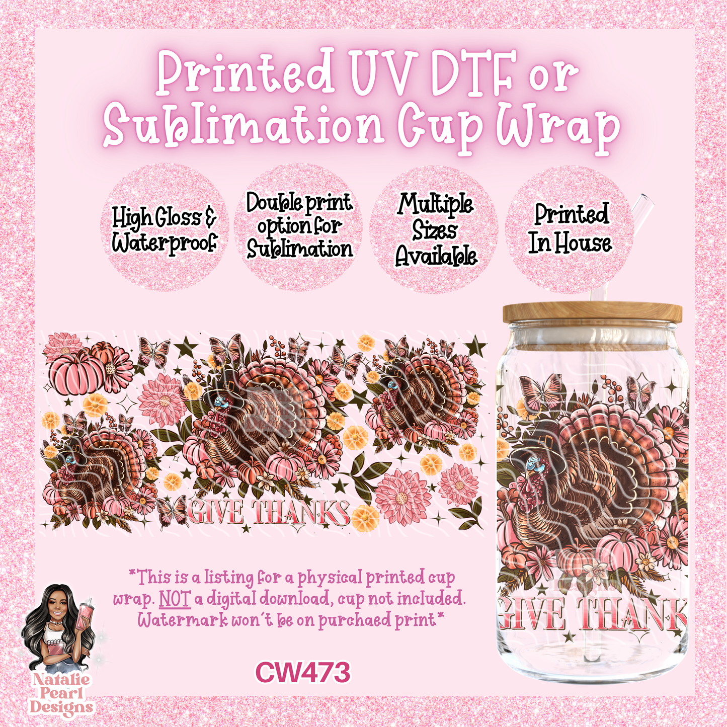 CW473 UV DTF/SUB Cup Wrap