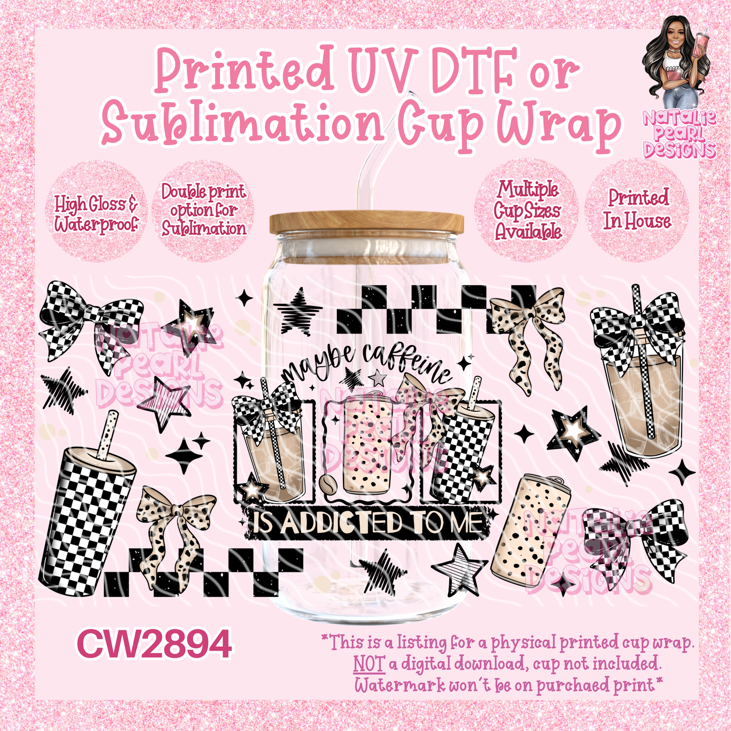 CW2894 UV DTF/SUB Cup Wraps