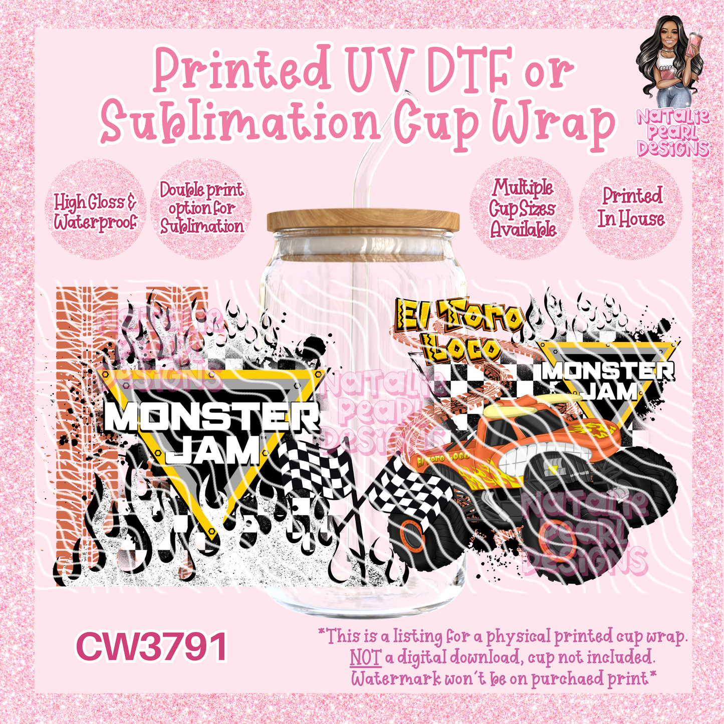 CW3791 UV DTF/SUB Cup Wraps