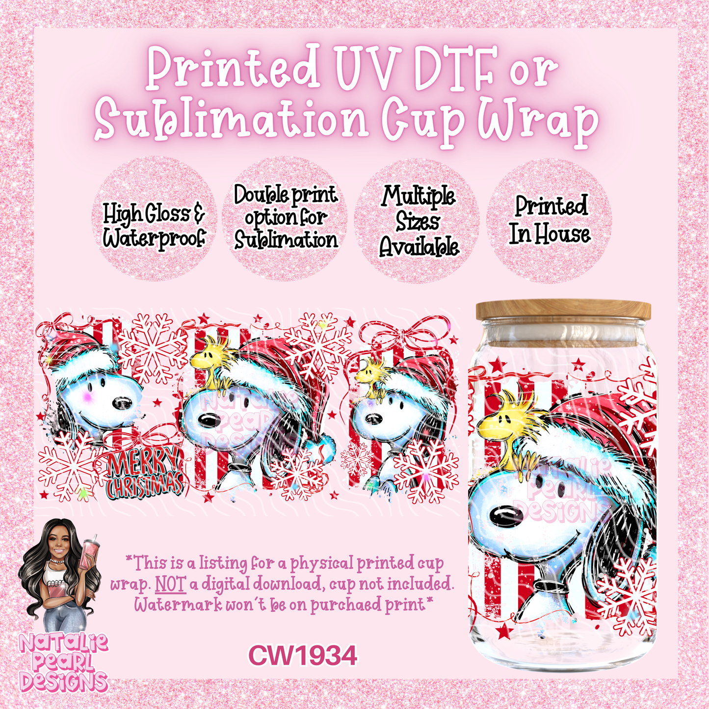 CW1934 UV DTF/SUB Cup Wraps