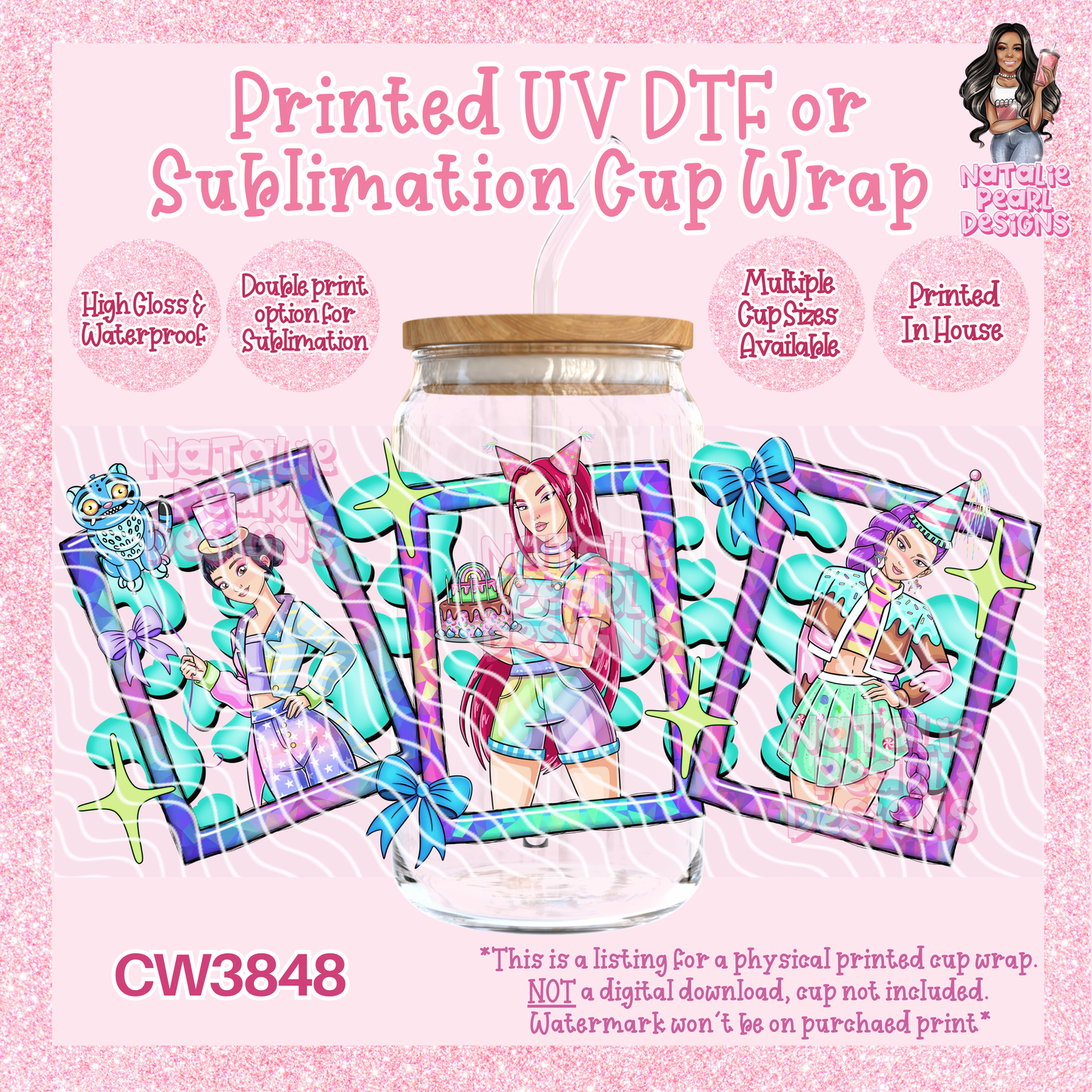 CW3848 UV DTF/SUB Cup Wraps