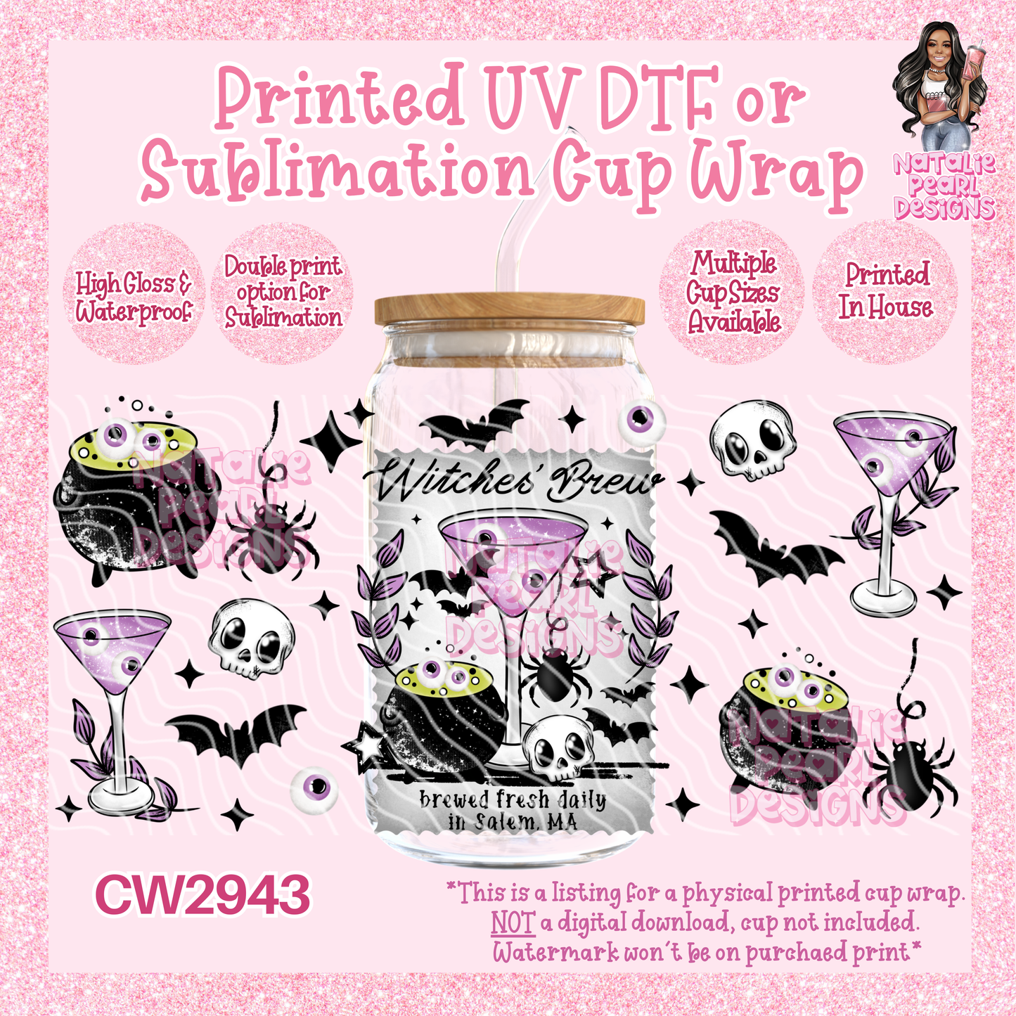 CW2943 UV DTF/SUB Cup Wraps