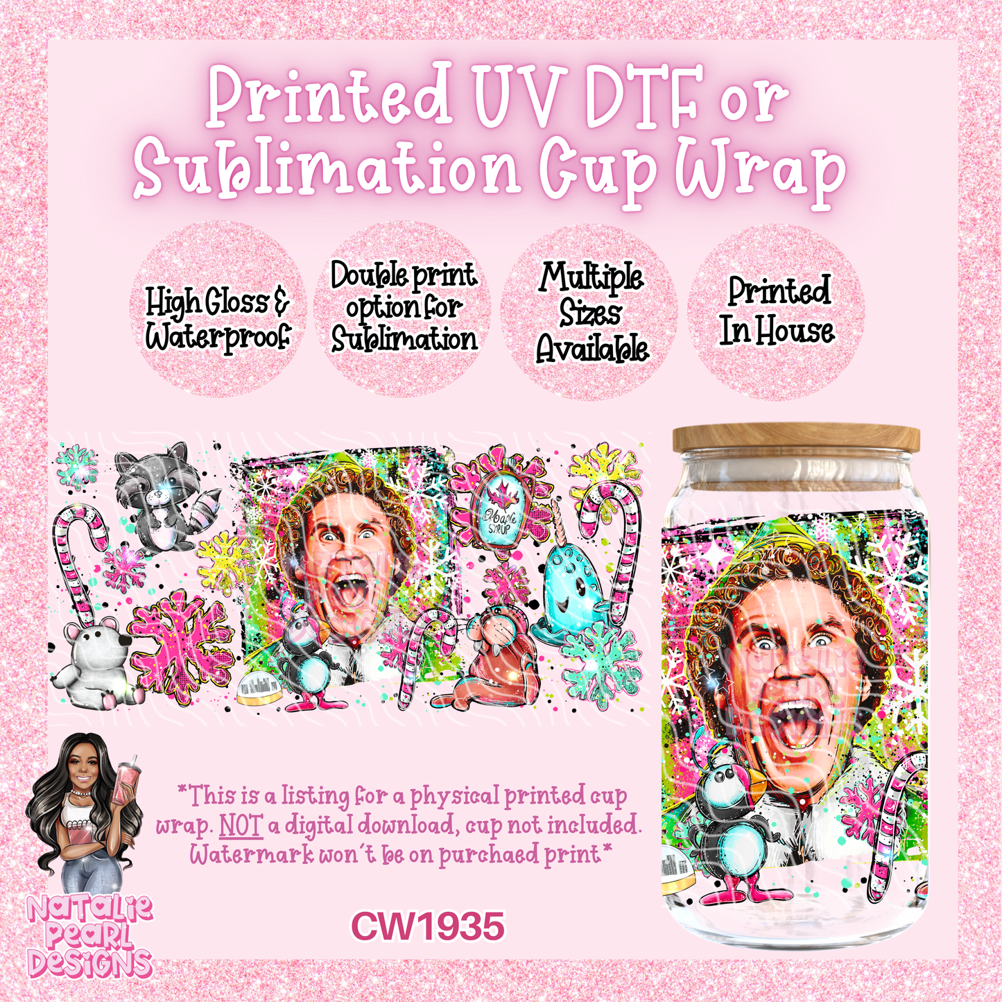 CW1935 UV DTF/SUB Cup Wraps