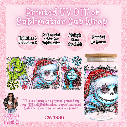 CW1936 UV DTF/SUB Cup Wraps