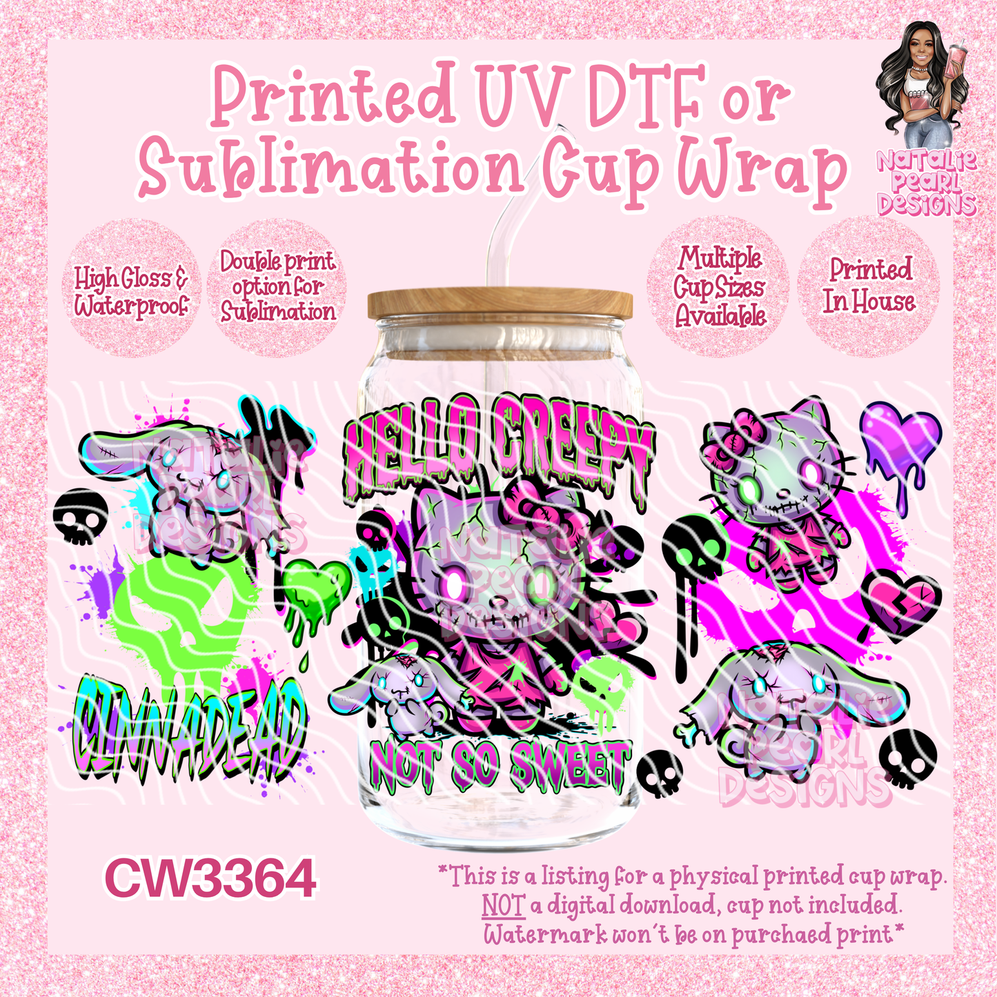 CW3364 UV DTF/SUB Cup Wraps