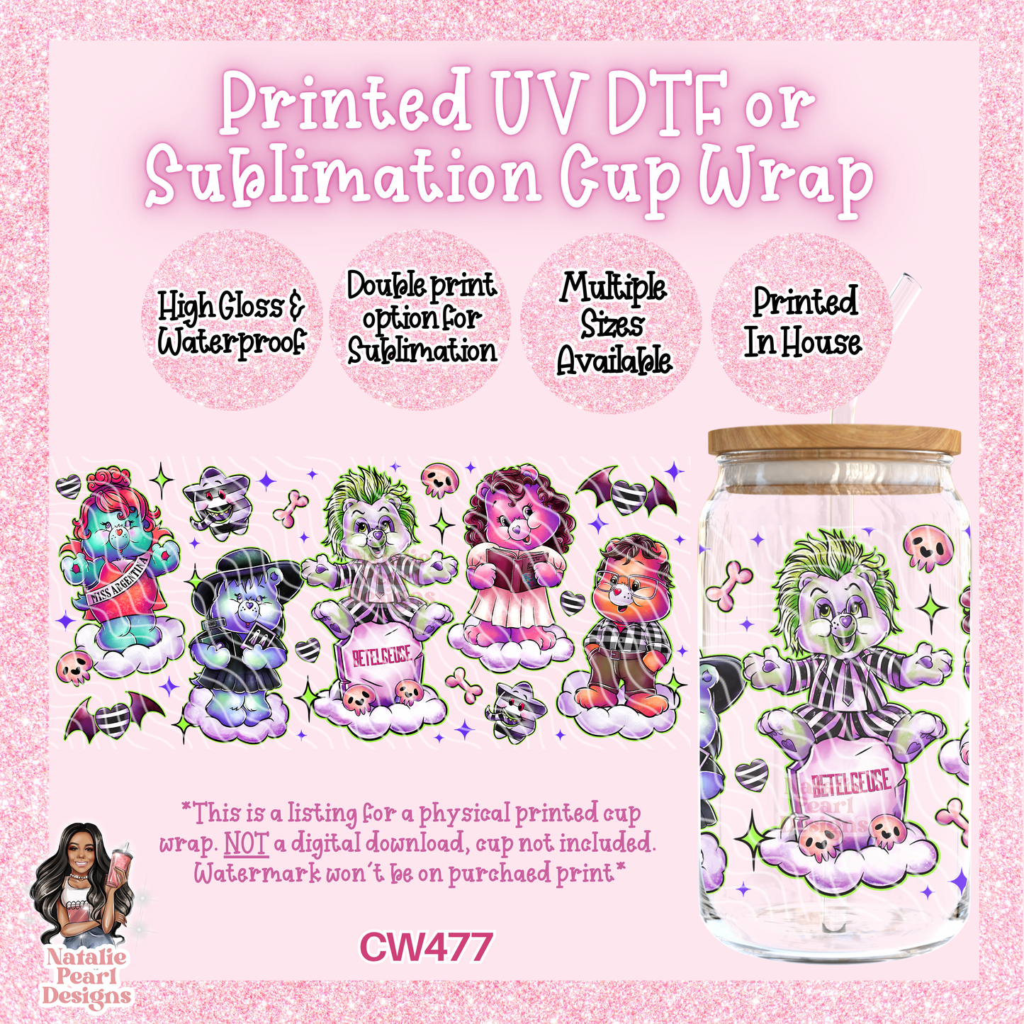 CW477 UV DTF/SUB Cup Wrap