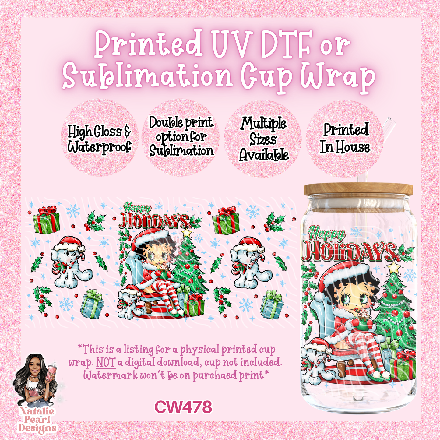 CW478 UV DTF/SUB Cup Wrap