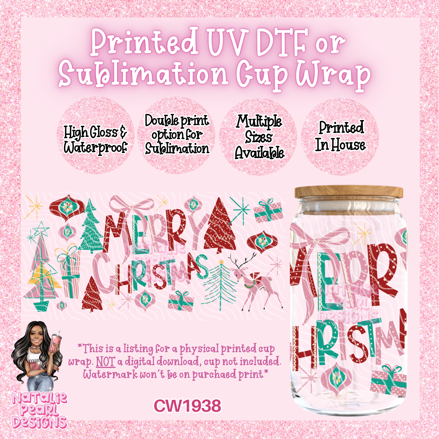 CW1938 UV DTF/SUB Cup Wraps