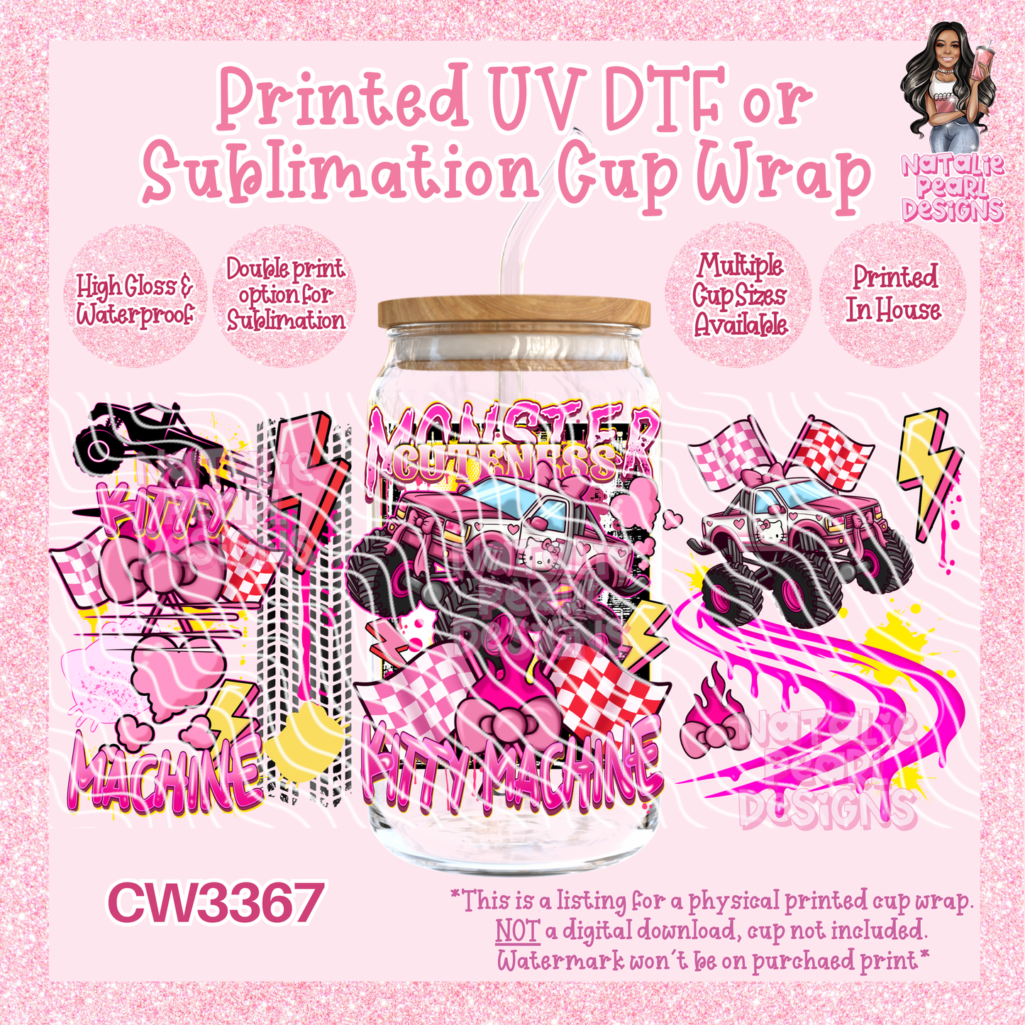 CW3367 UV DTF/SUB Cup Wraps