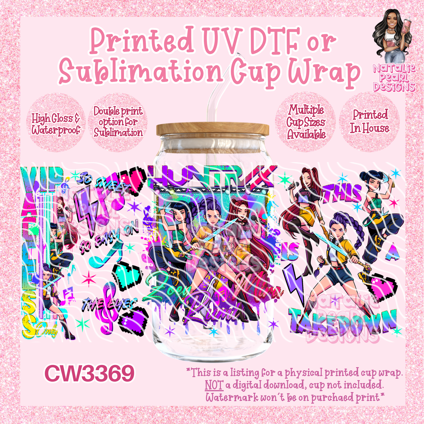 CW3369 UV DTF/SUB Cup Wraps