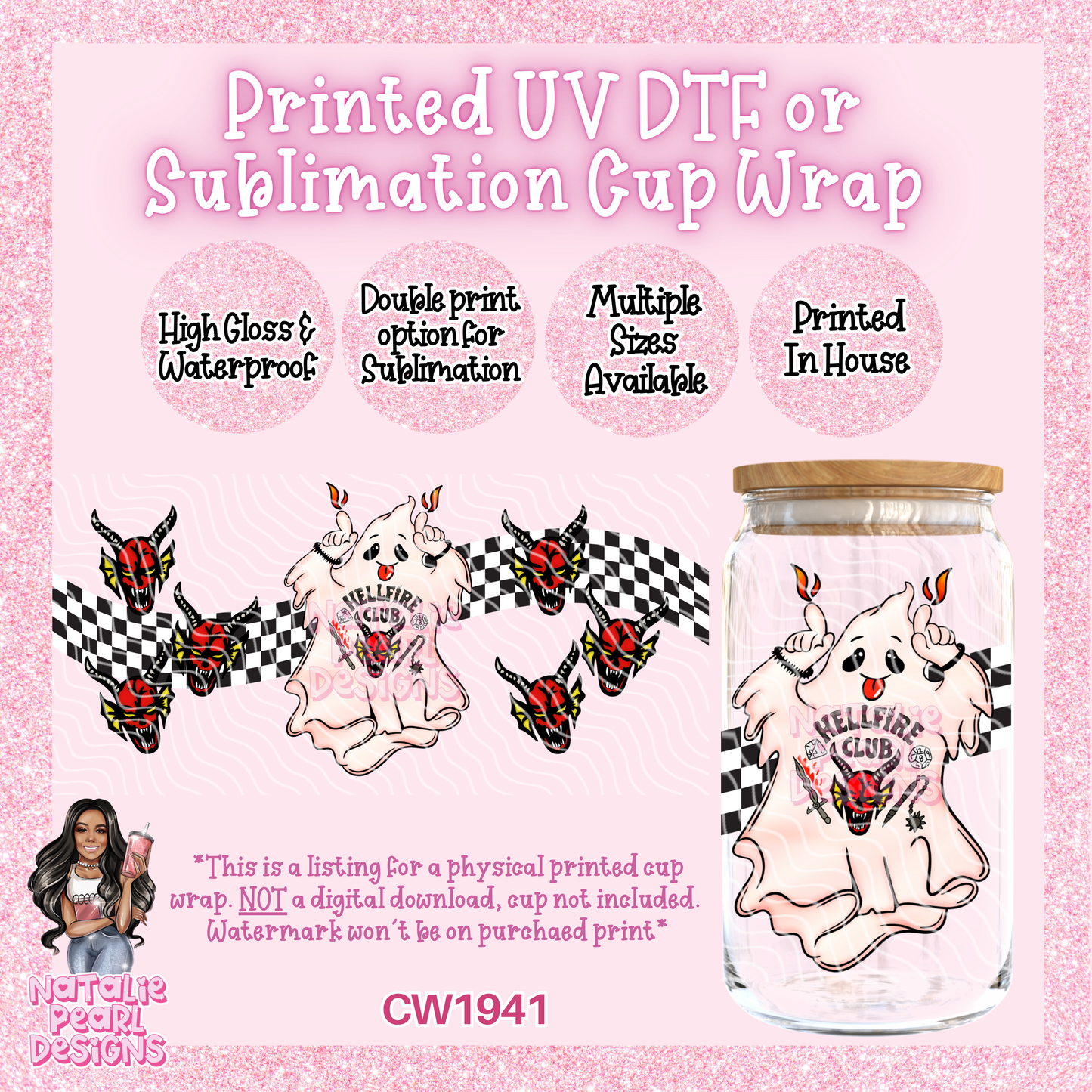 CW1941 UV DTF/SUB Cup Wraps