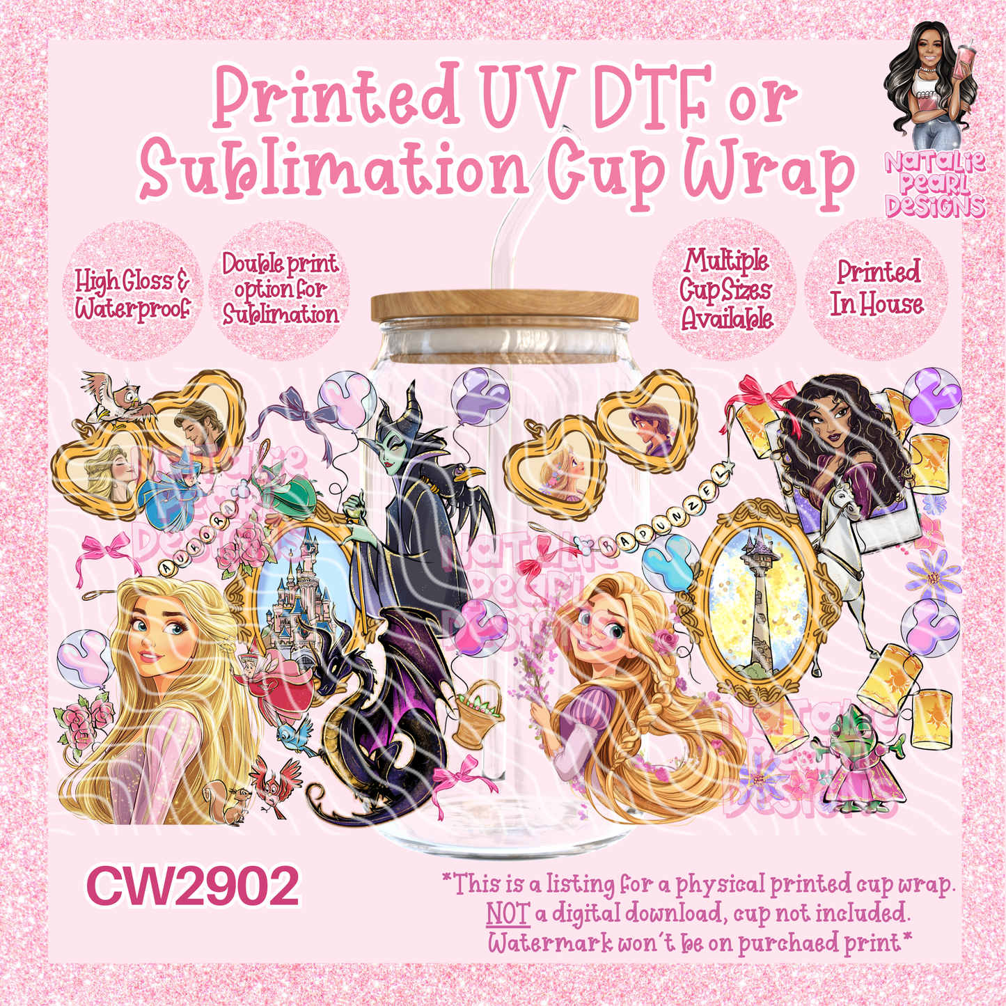 CW2902 UV DTF/SUB Cup Wraps