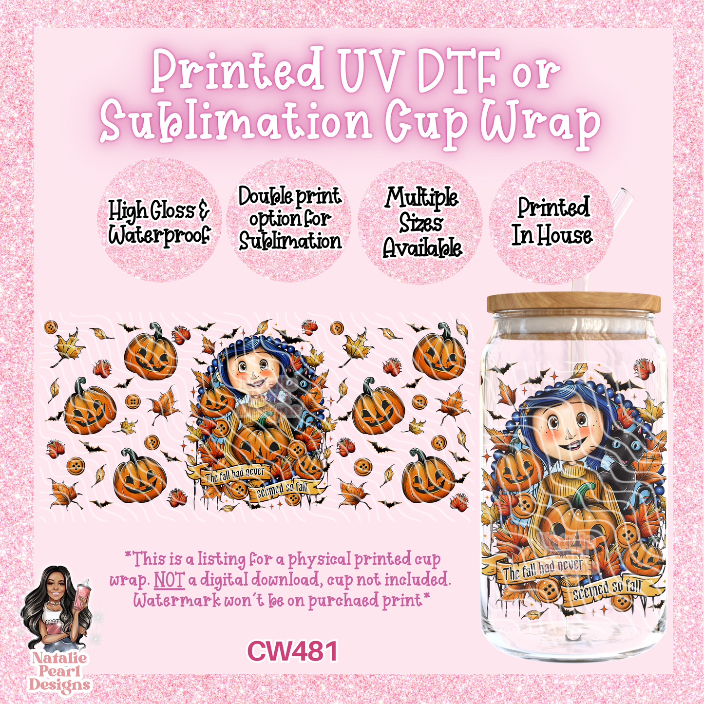 CW481 UV DTF/SUB Cup Wrap