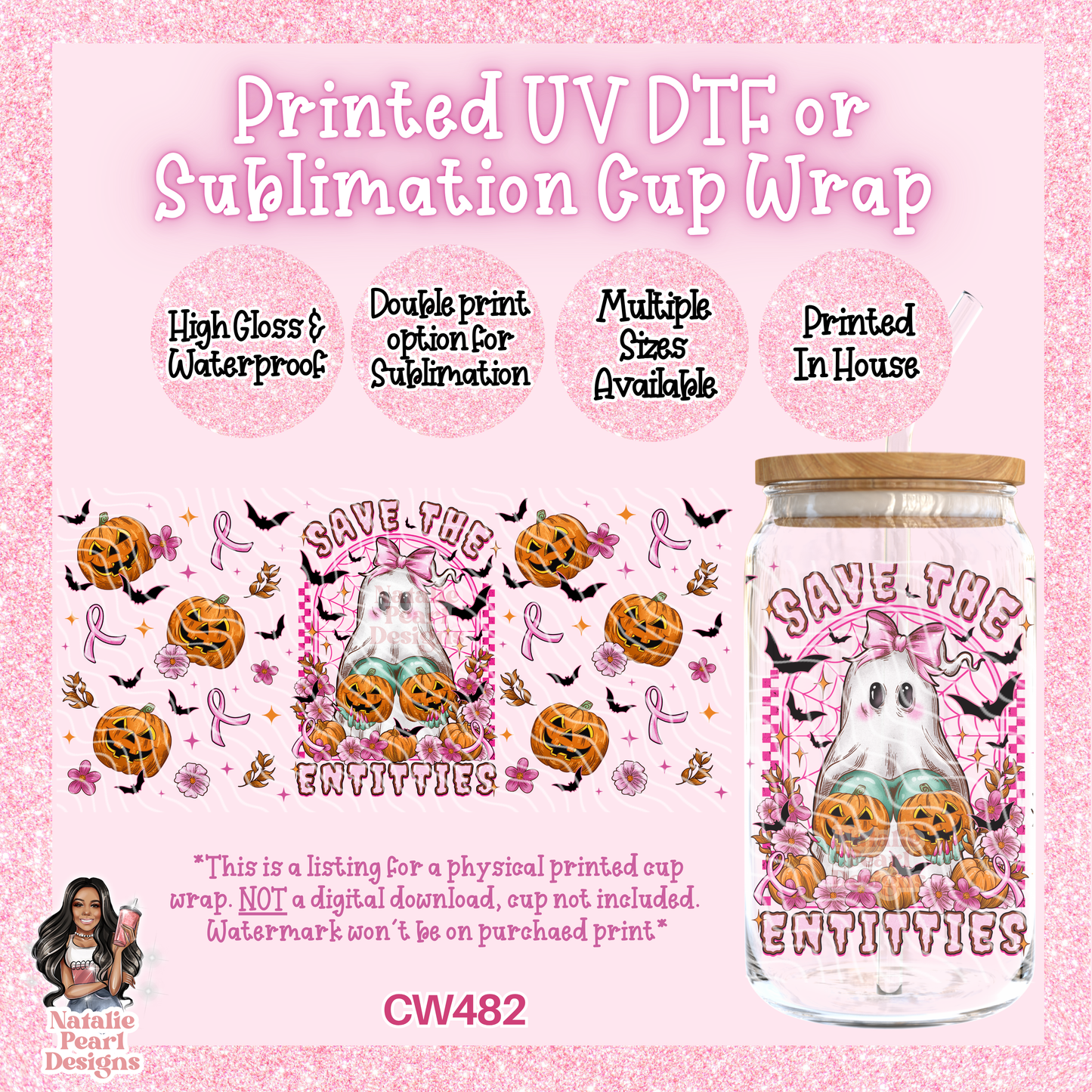 CW482 UV DTF/SUB Cup Wrap