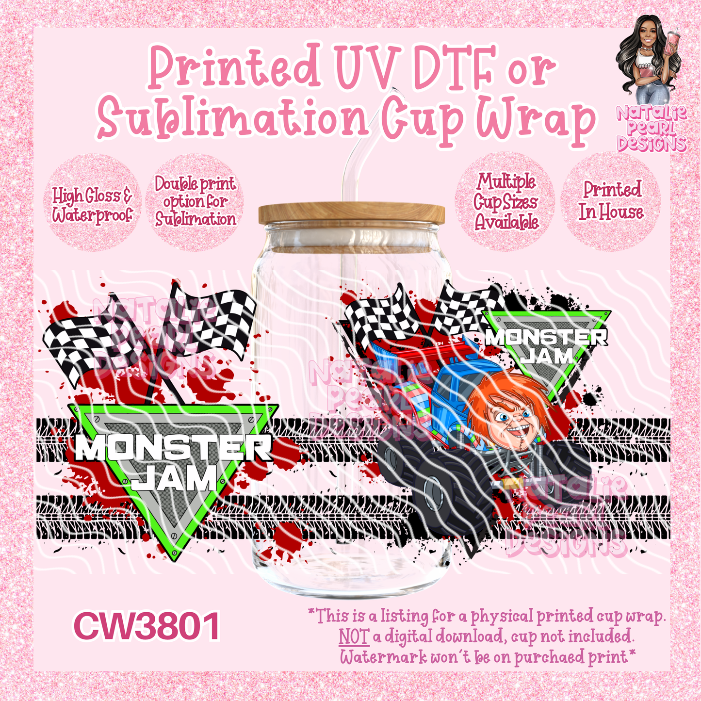 CW3801 UV DTF/SUB Cup Wraps